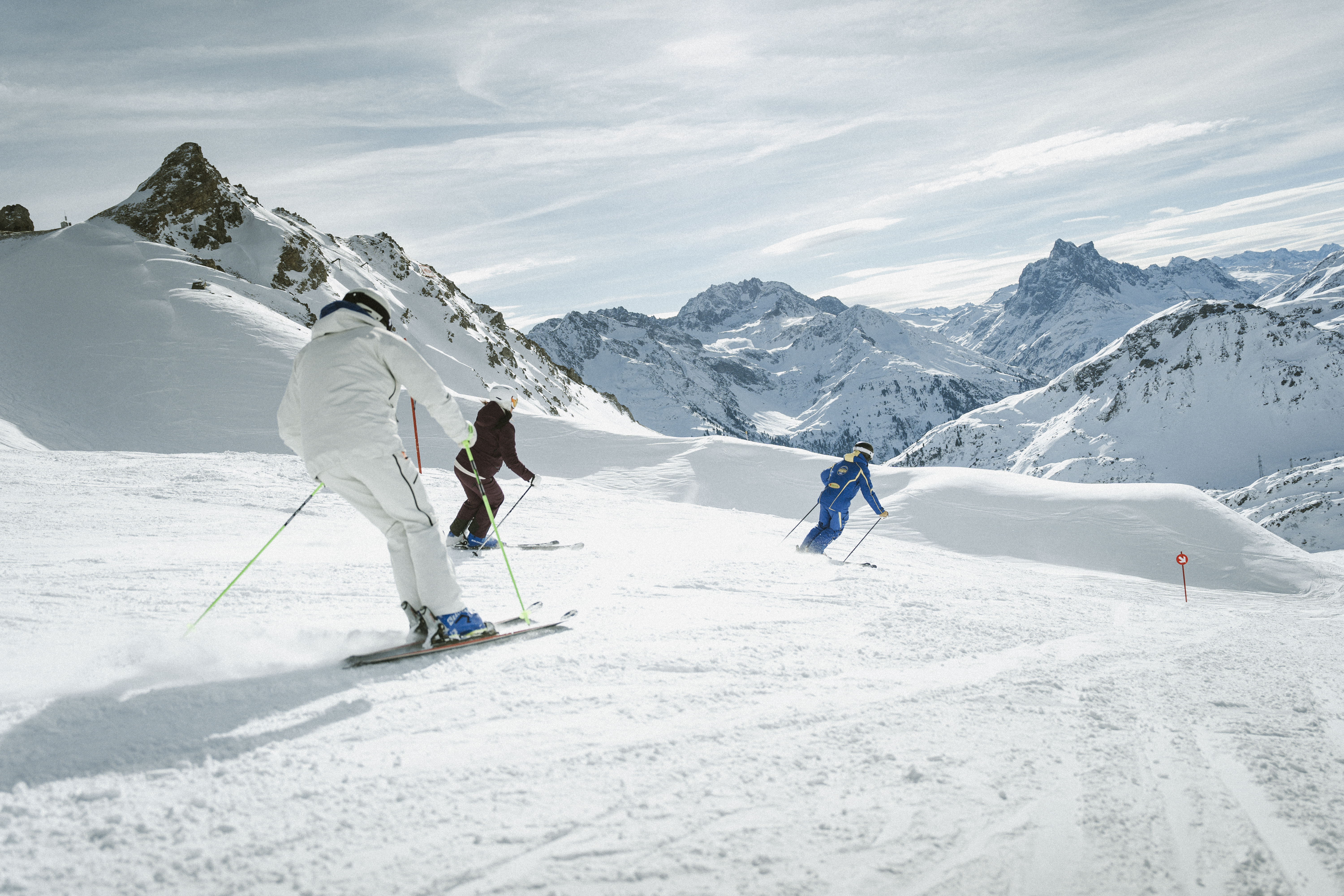 Privé skilessen voor volwassenen voor gemiddeld en gevorderd met Skischool Arlberg .
