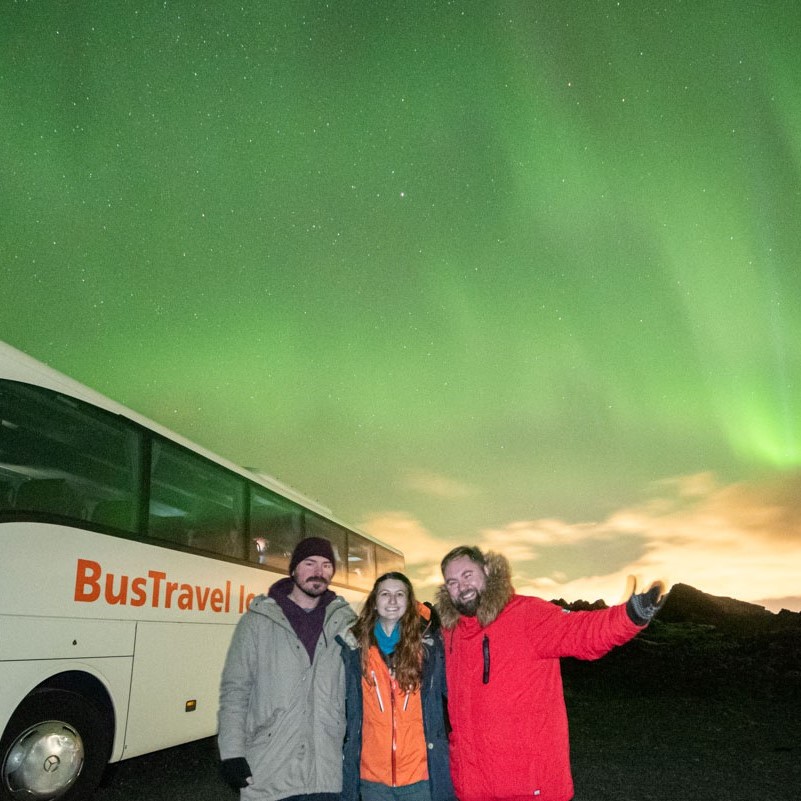 Nothern Lights Bus Tour from Reykjavik from Bustravel Iceland.