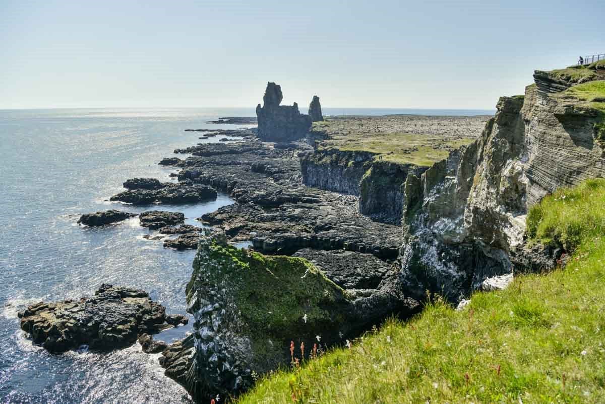 Day Trip to the Snæfellsjökull National Park and Kirkjufellsfossar Waterfall from Bustravel Iceland.