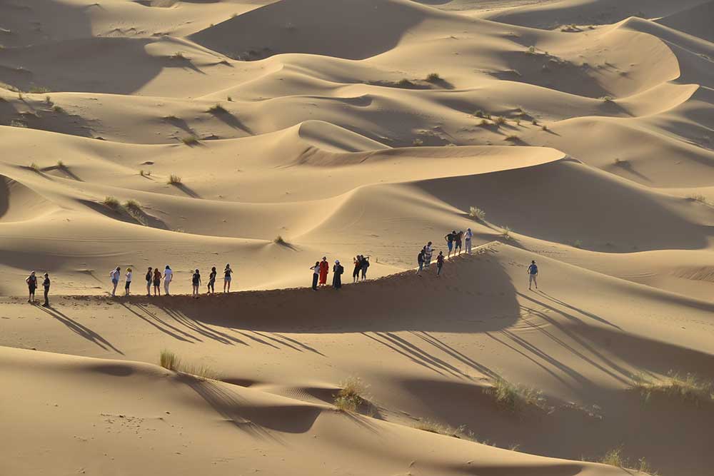 Excursion de 3 jours dans le désert à Merzouga avec Balade à dos de chameau avec Marrakesh Travel Services.