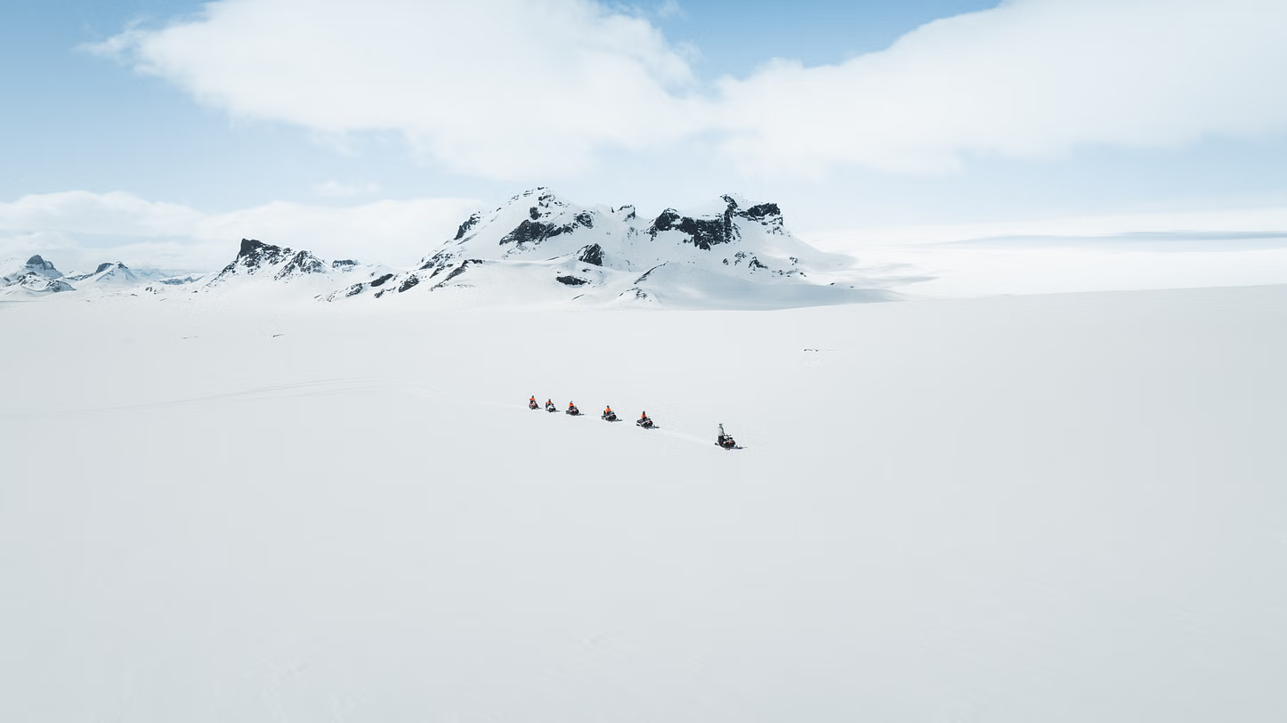 Day Tour to Golden Circle with Snowmobiling from Snowmobile.is Iceland.