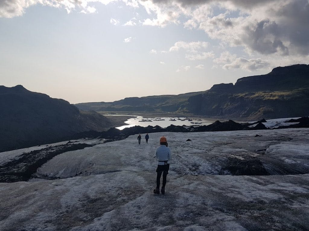 Private Glacier Hike on the Sólheimajökull Glacier from North Ice Expeditions Iceland.