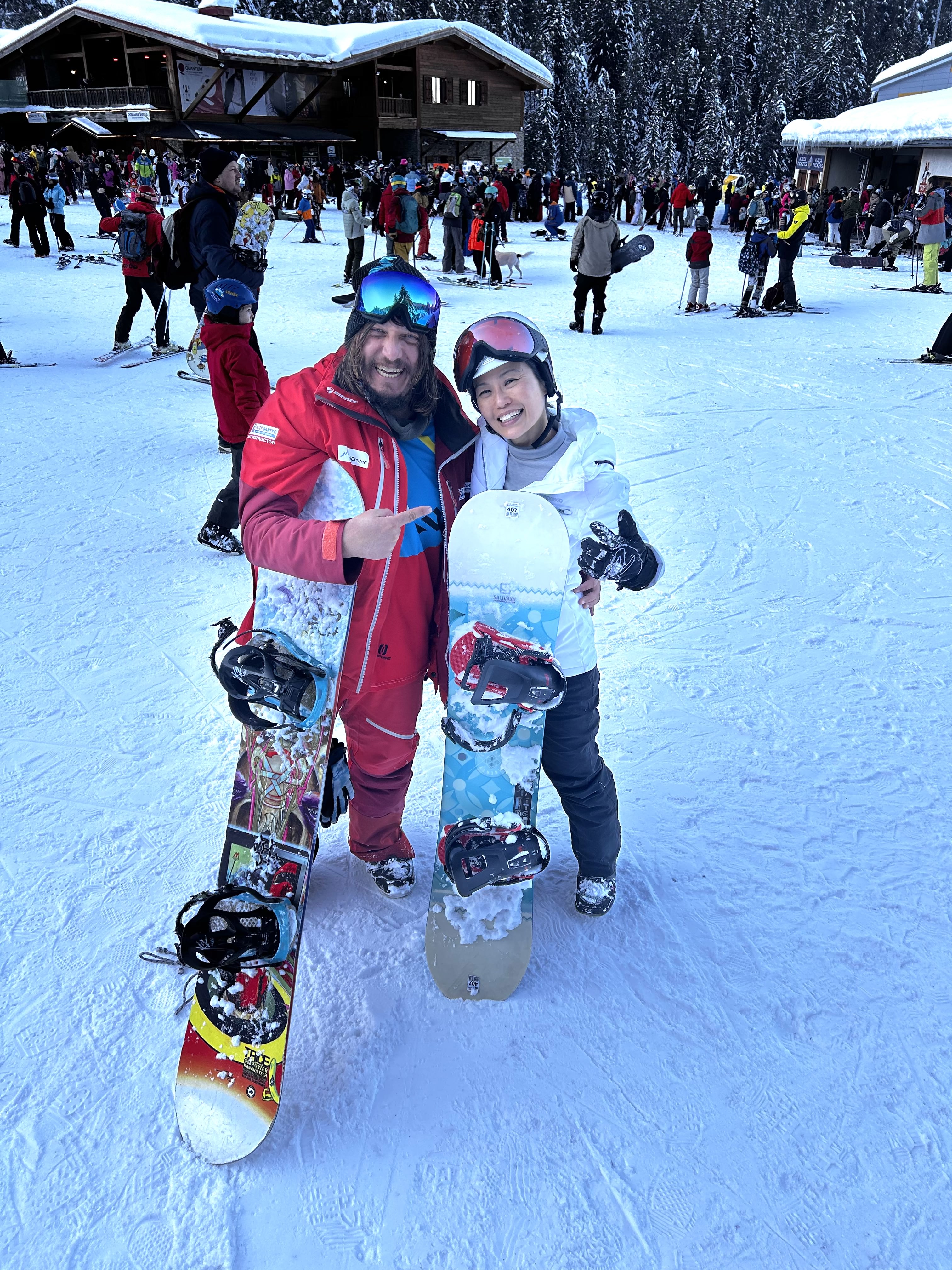 Snowboardkurs für Erwachsene (ab 13 j.) für Anfänger.