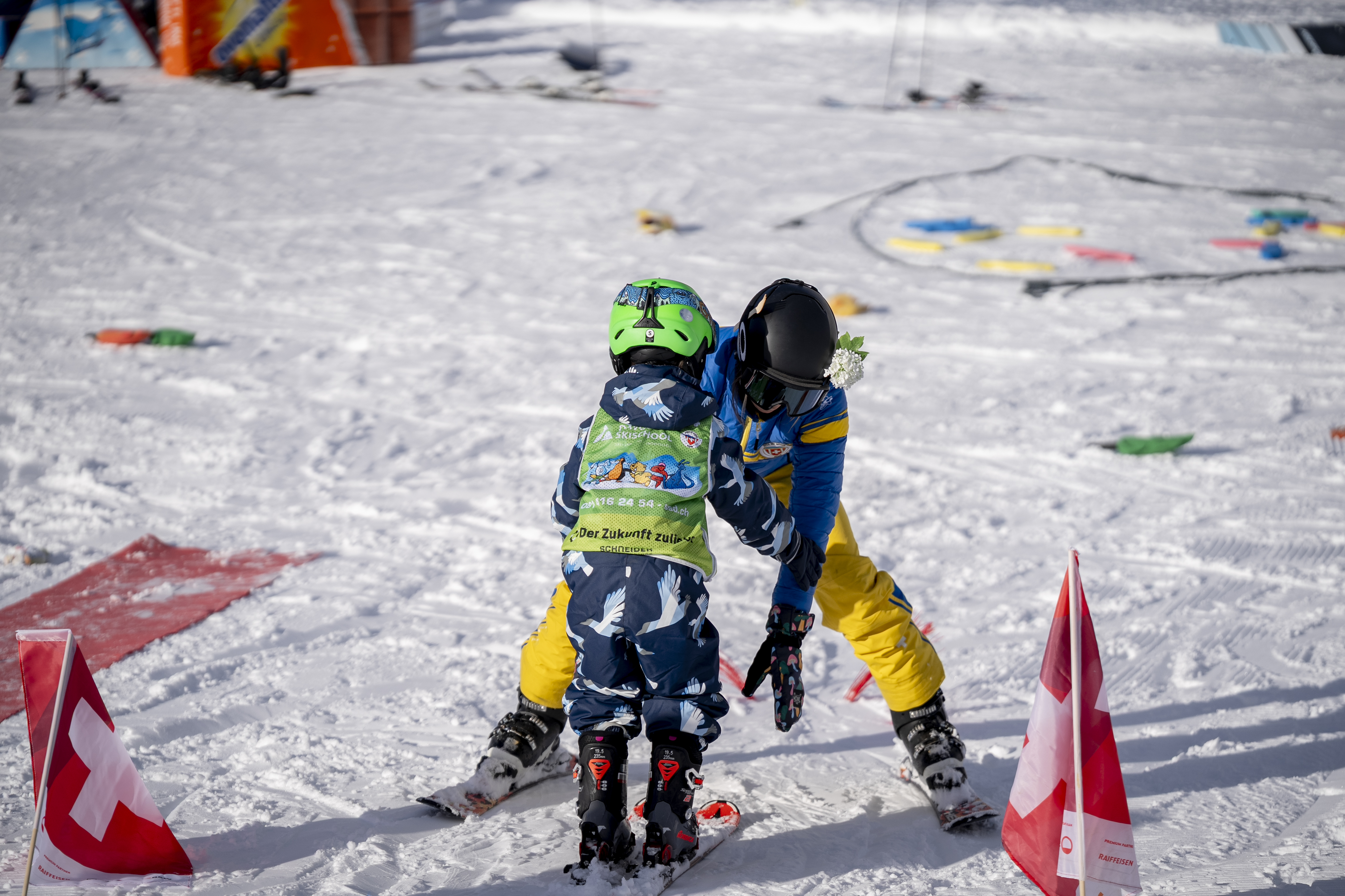 Skilessen voor Kinderen "Bünda" (4-7 jaar) voor Beginners met Swiss Ski School Davos.
