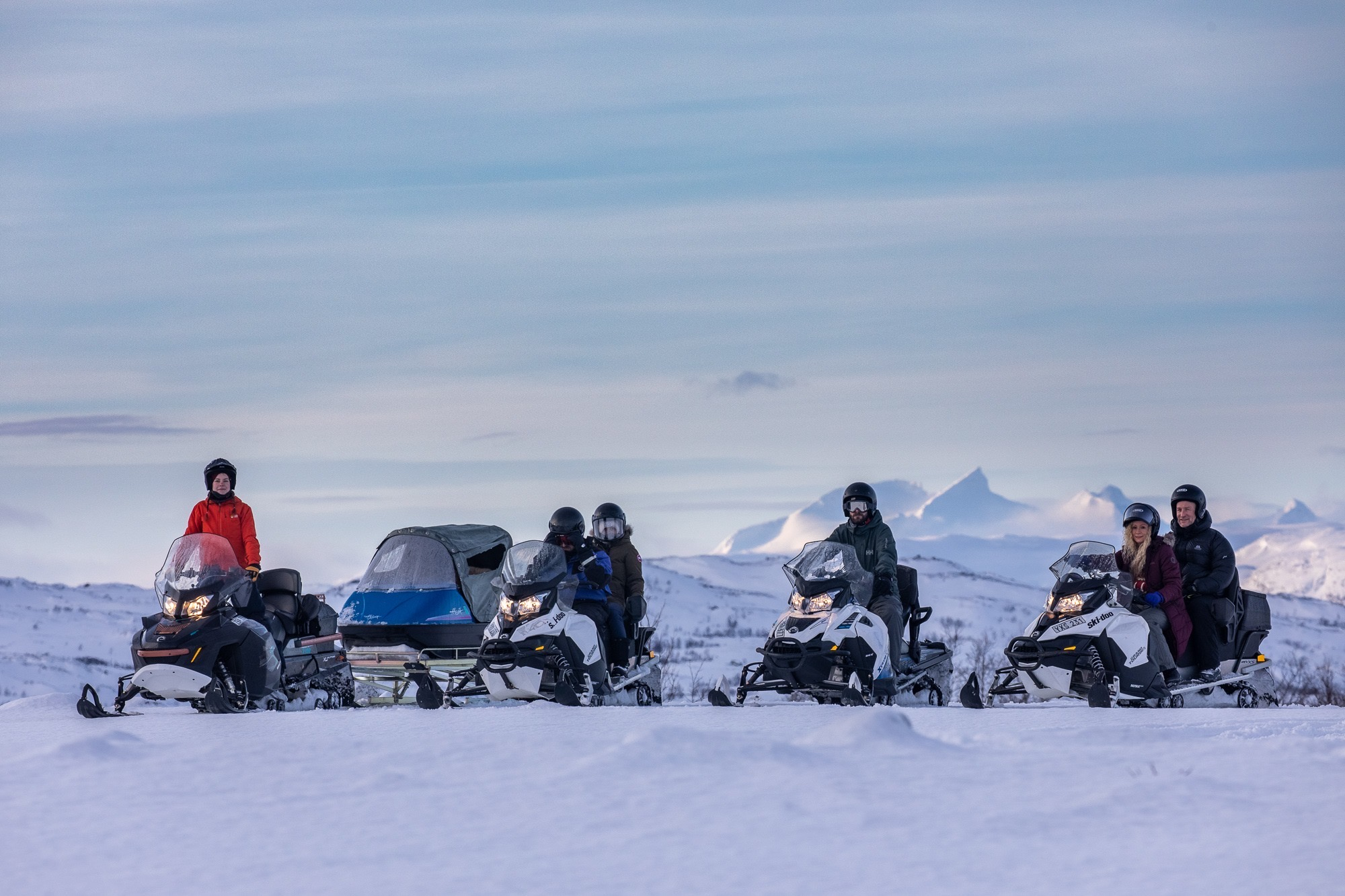Half Day Snowmobile Tour to Abisko National Park with Snacks from Outback Abisko.