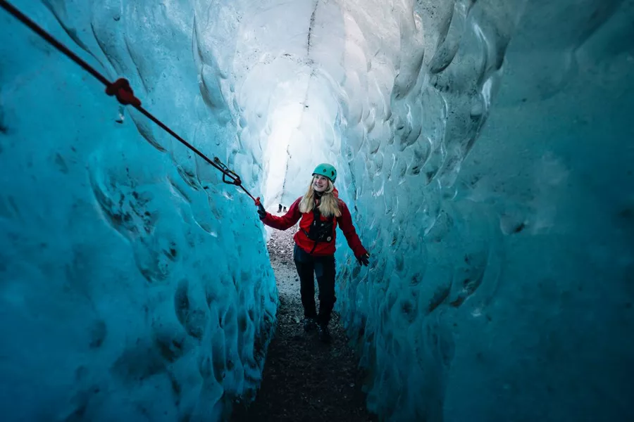 GG-ITG Glacier Hike in the Blue Ice Cave in Skaftafell from Arctic Adventures Iceland.