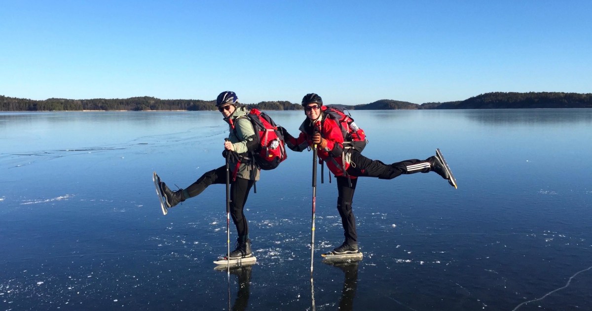Balade en patin à glace à Stockholm avec Déjeuner - Niveau intermédiaire avec Stockholm Adventures.