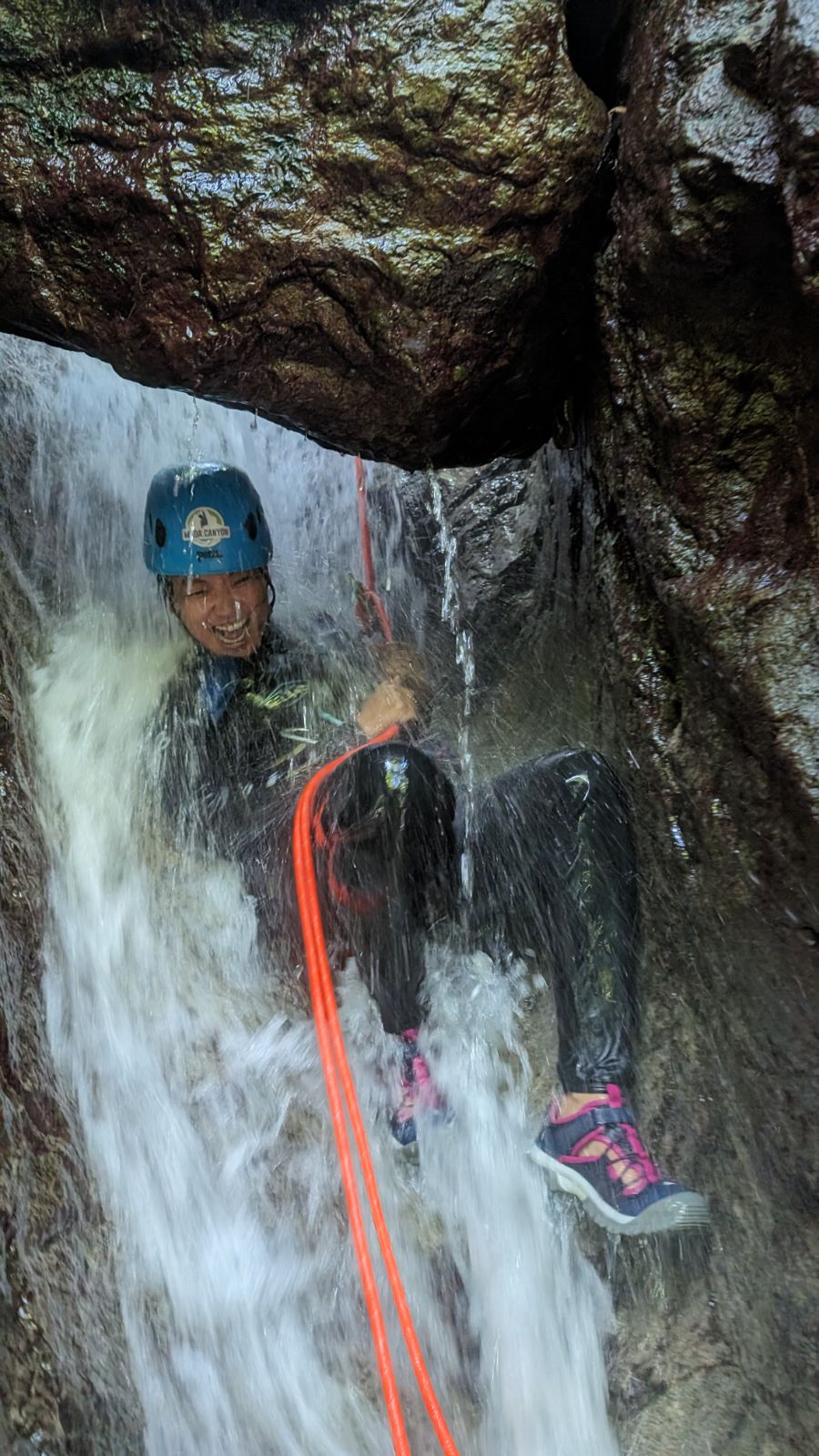Discovery Canyoning in Absalon near Fort-de-France from Mada Canyon Martinique.