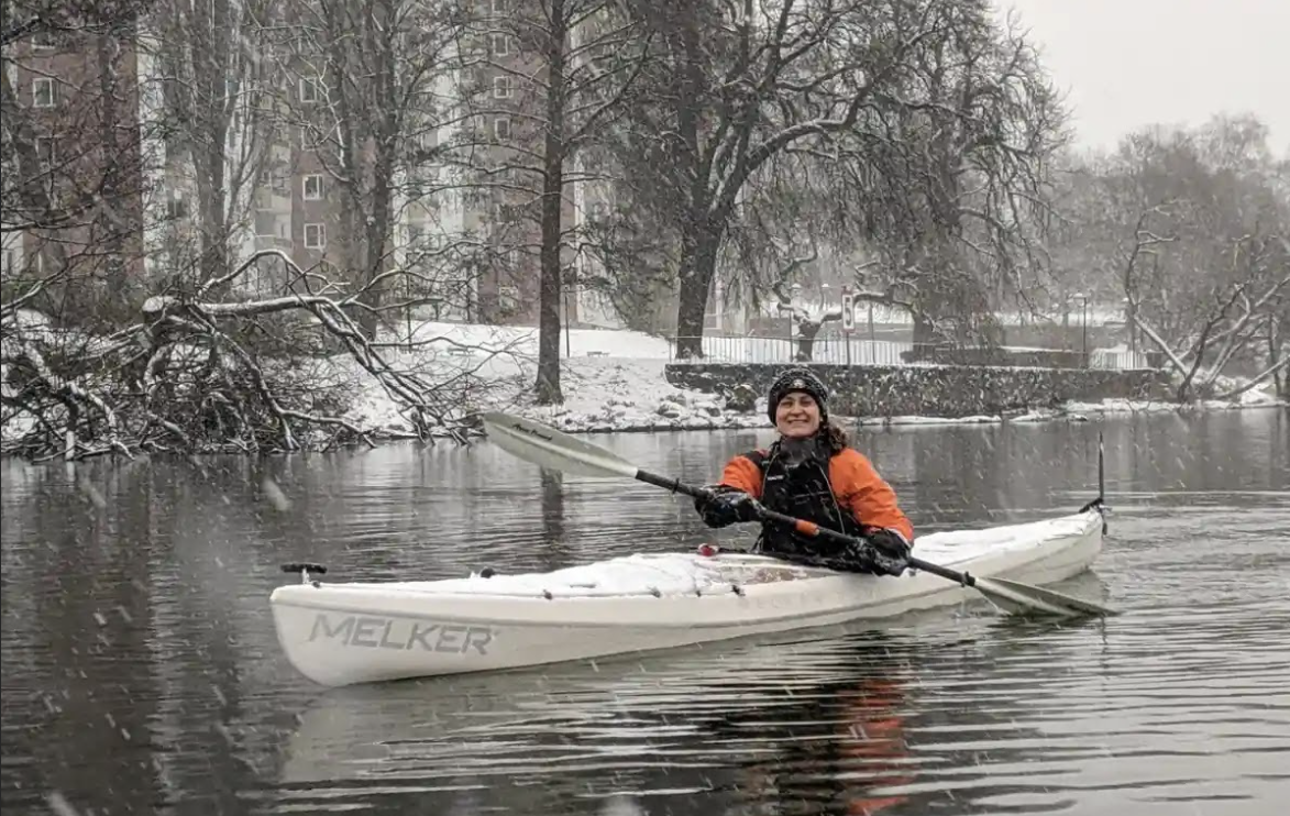 Winter Kayak Tour in Stockholm.