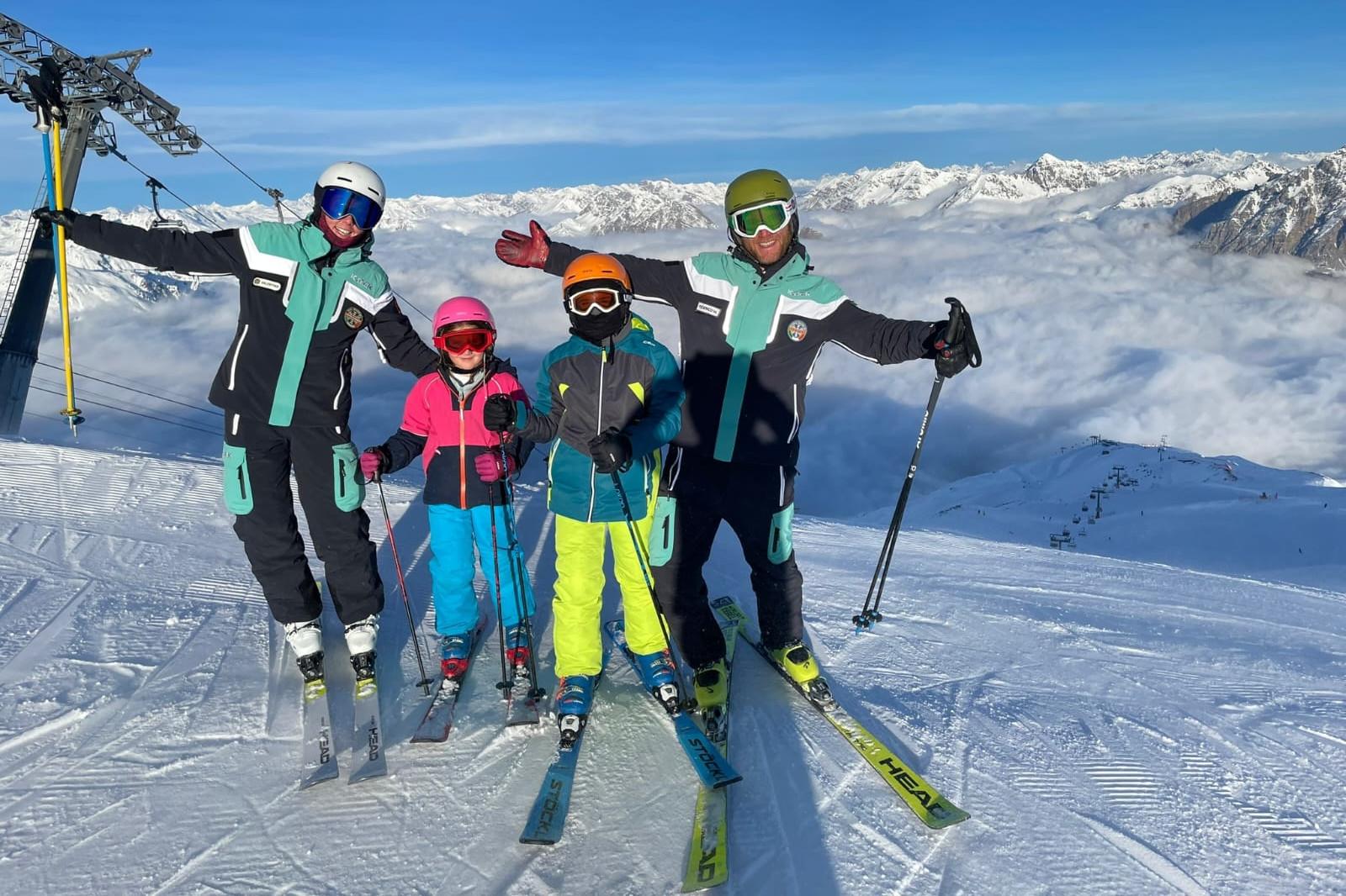 Privé skilessen voor kinderen (3-13 jaar) van alle niveaus.