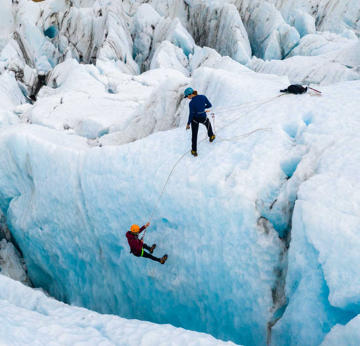 Tour du glacier au Falljökull avec escalade sur glace avec Local Guide of Vatnajökull.