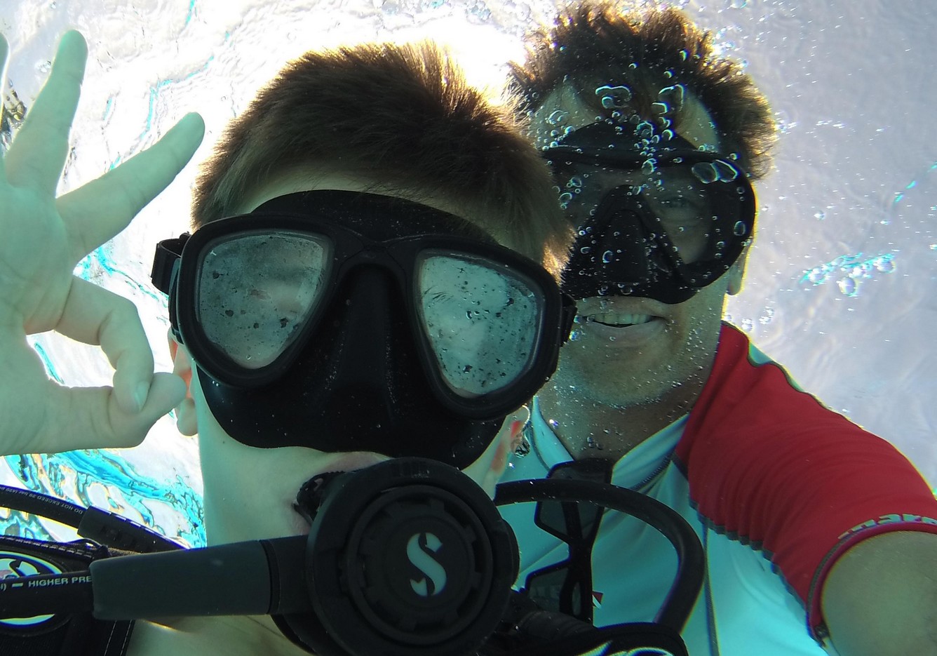 Battesimo del mare a Saint-François per principianti con Noa Plongée Guadeloupe.