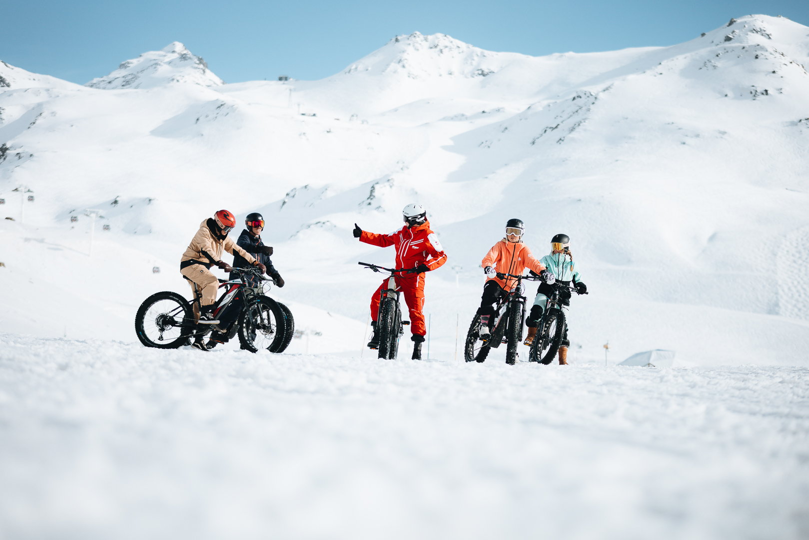 Fat Bike in Val Thorens.