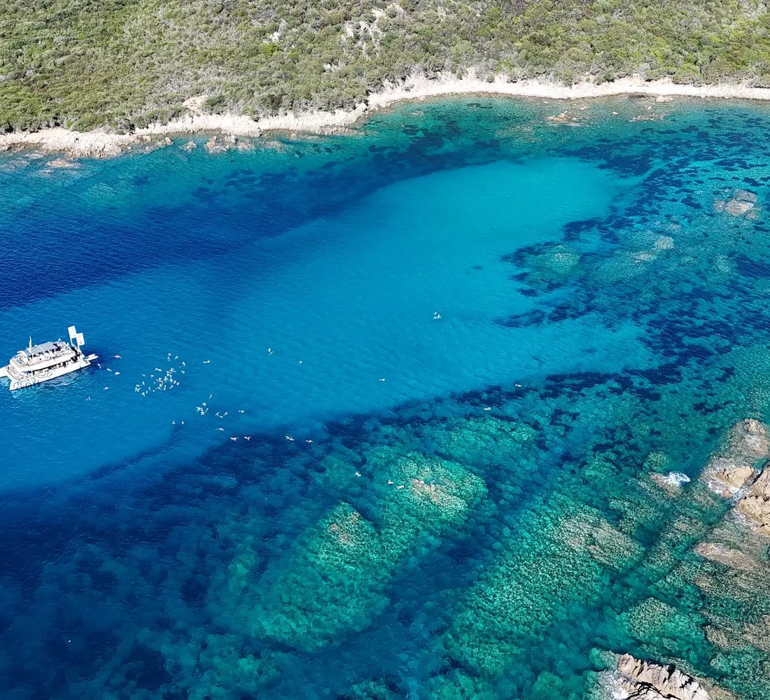 Bootstour im Golf von Ajaccio mit Mittagessen.