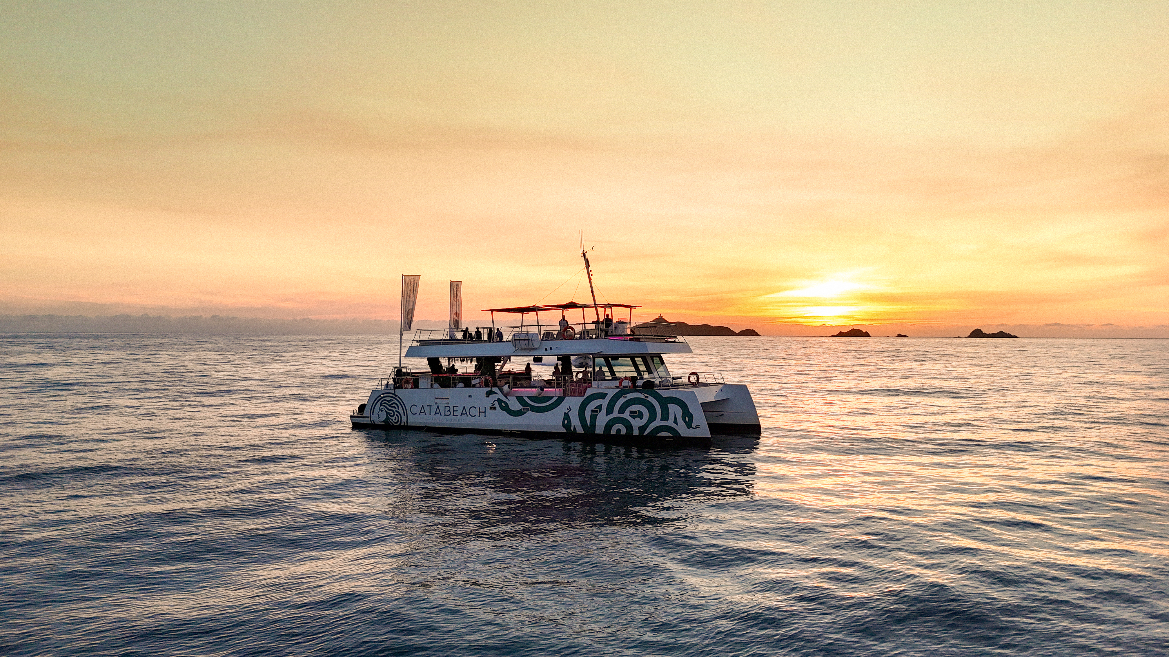 Sonnenuntergang auf den Sanguinaires-Inseln.