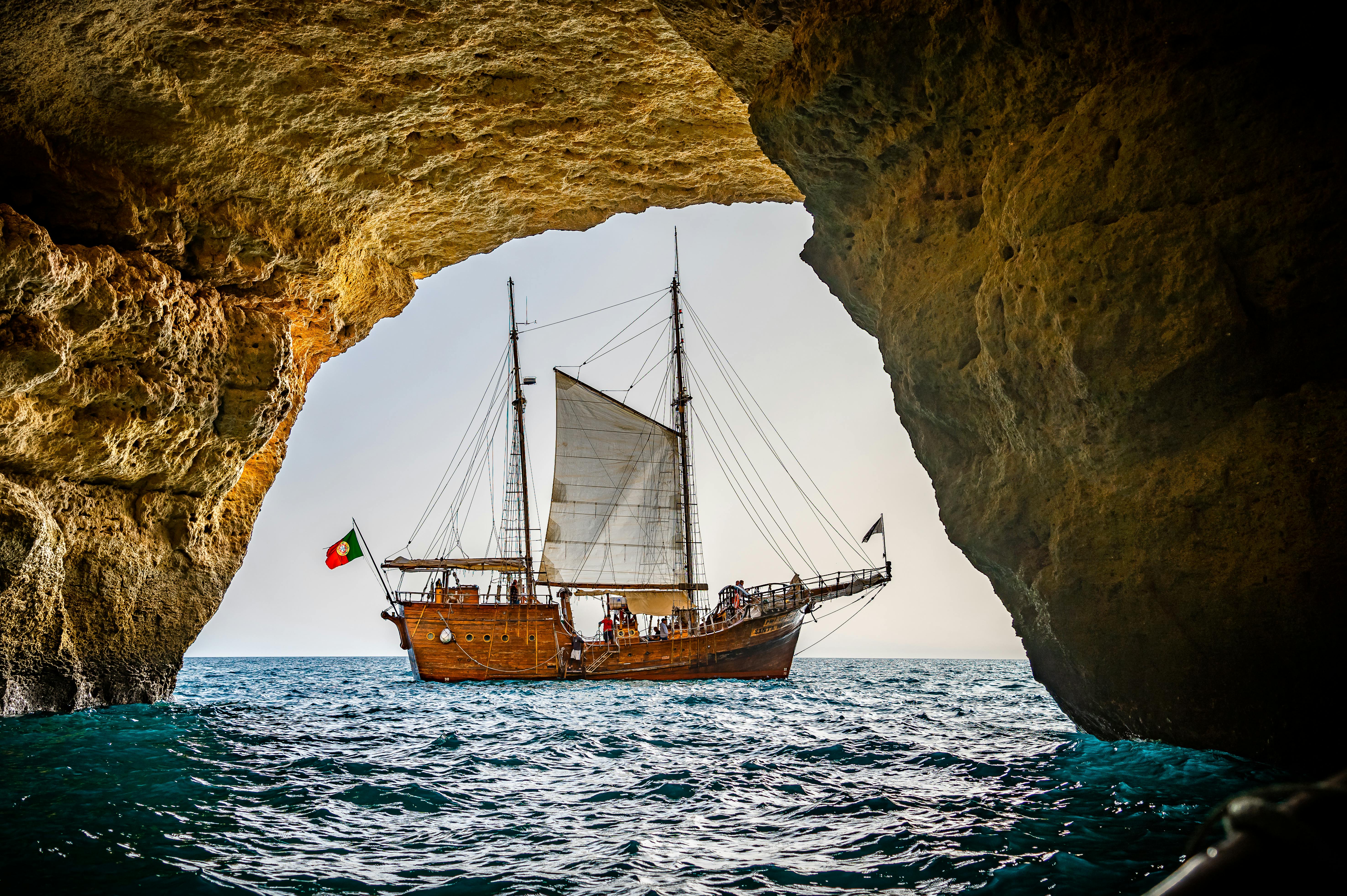 Morning Pirate Boat Trip along the Algarve Coast with Visit to the Benagil Cave from Santa Bernarda Cruzeiros Portimao.