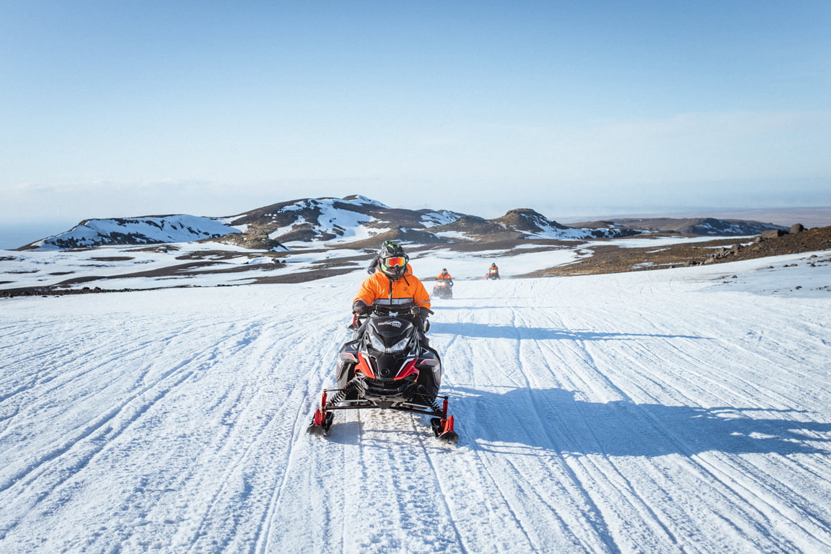 Private Highland Snowmobiling Tour to Eyjafjallajökull Glacier from Southcoast Adventure Iceland.