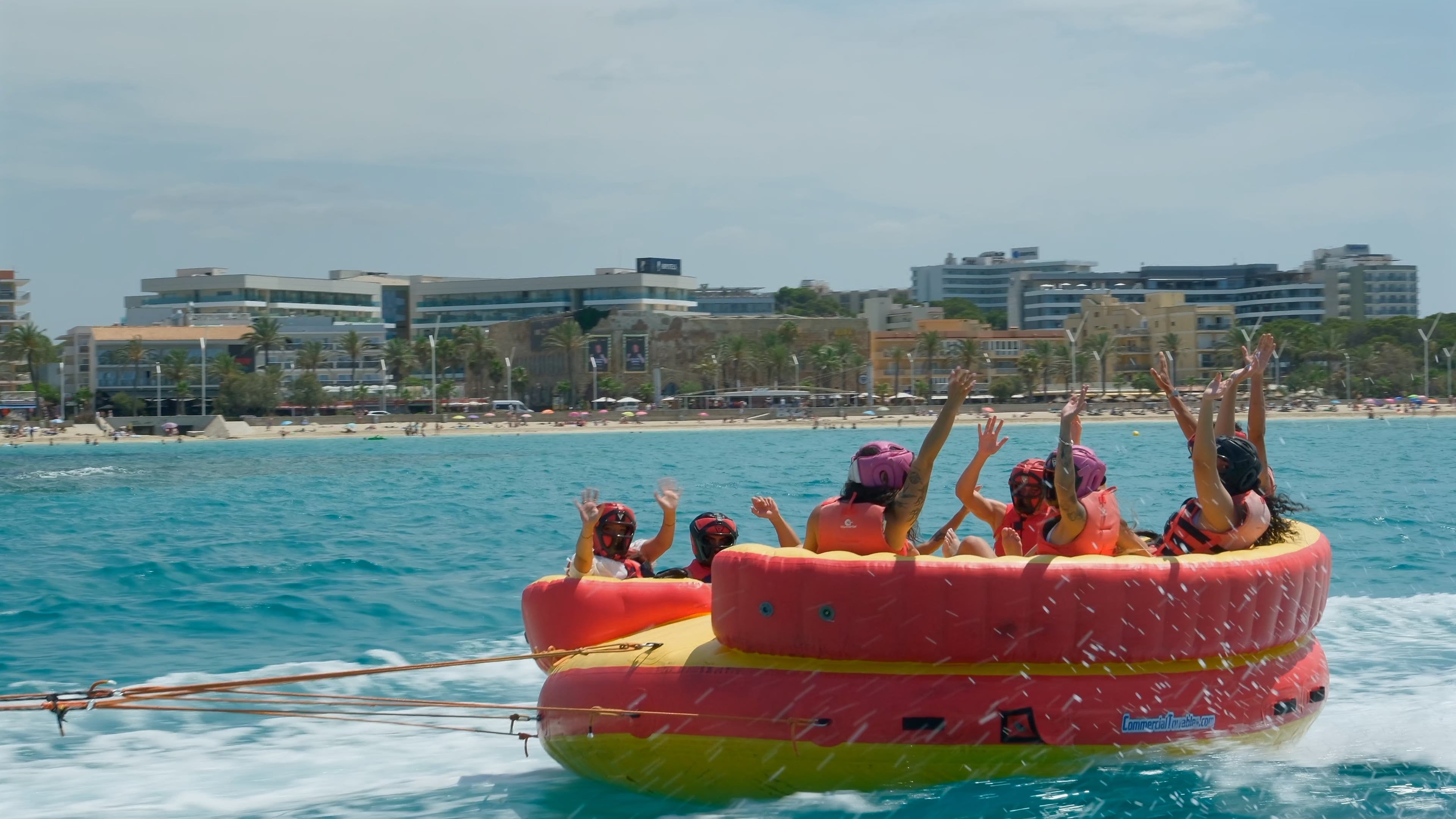 Aqua Rocket rit op het strand van El Arenal met Life & Sea Mallorca.