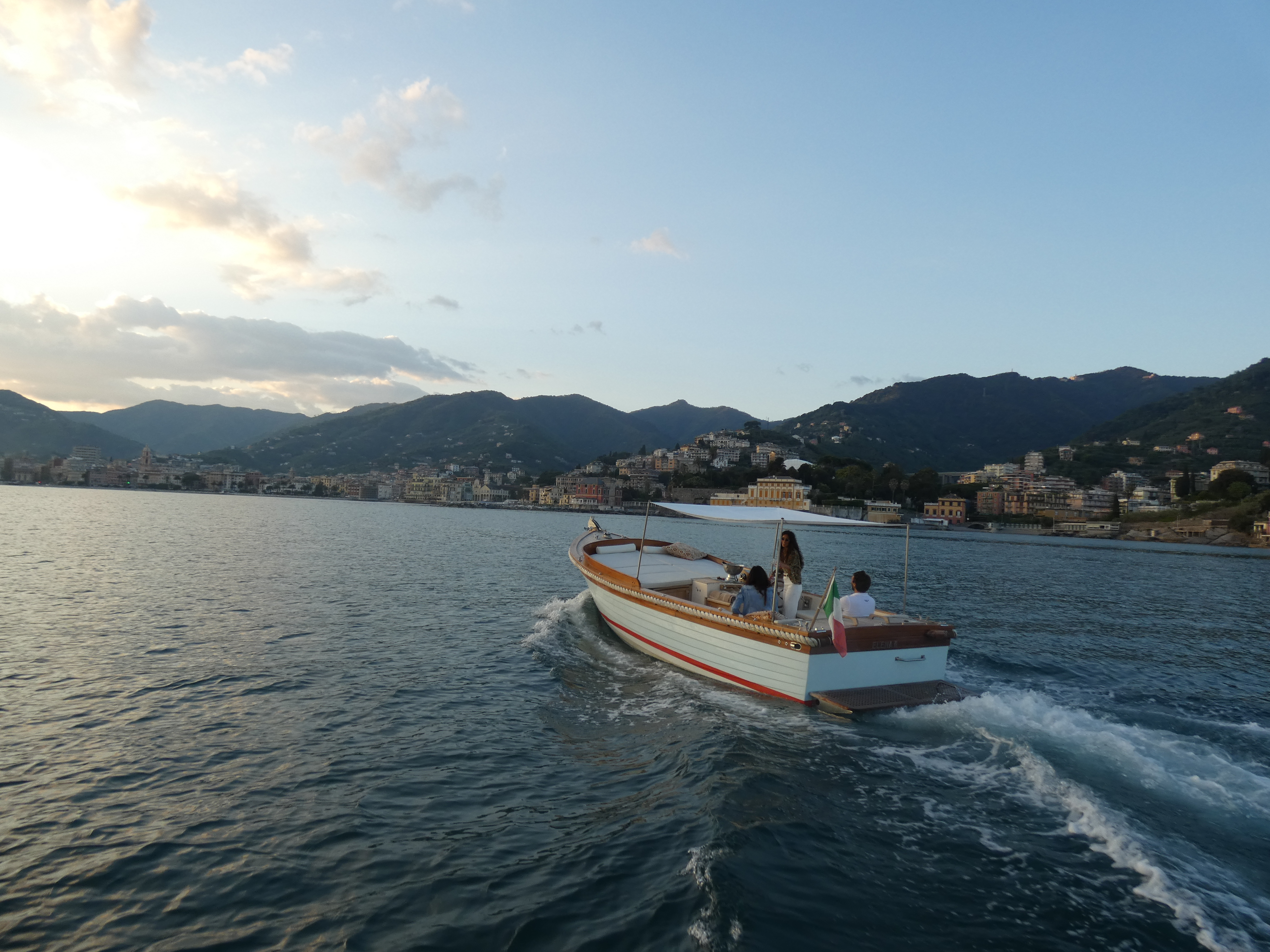 Private Sunset Boat Trip in Portofino with Apéritif & Swimming Stops