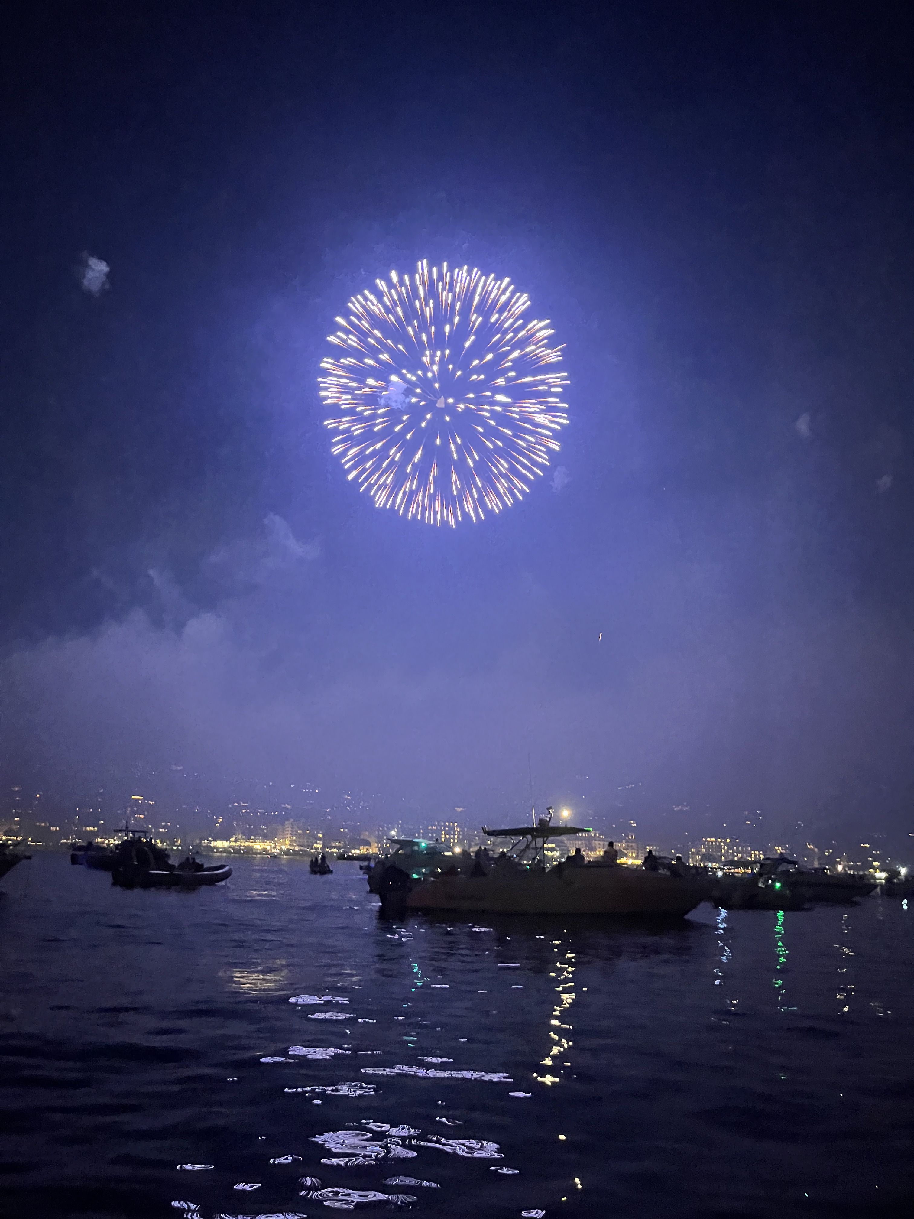 Evening Catamaran Trip from Théoule-sur-Mer with Fireworks & Swimming from Black Tenders Cannes & Nice.