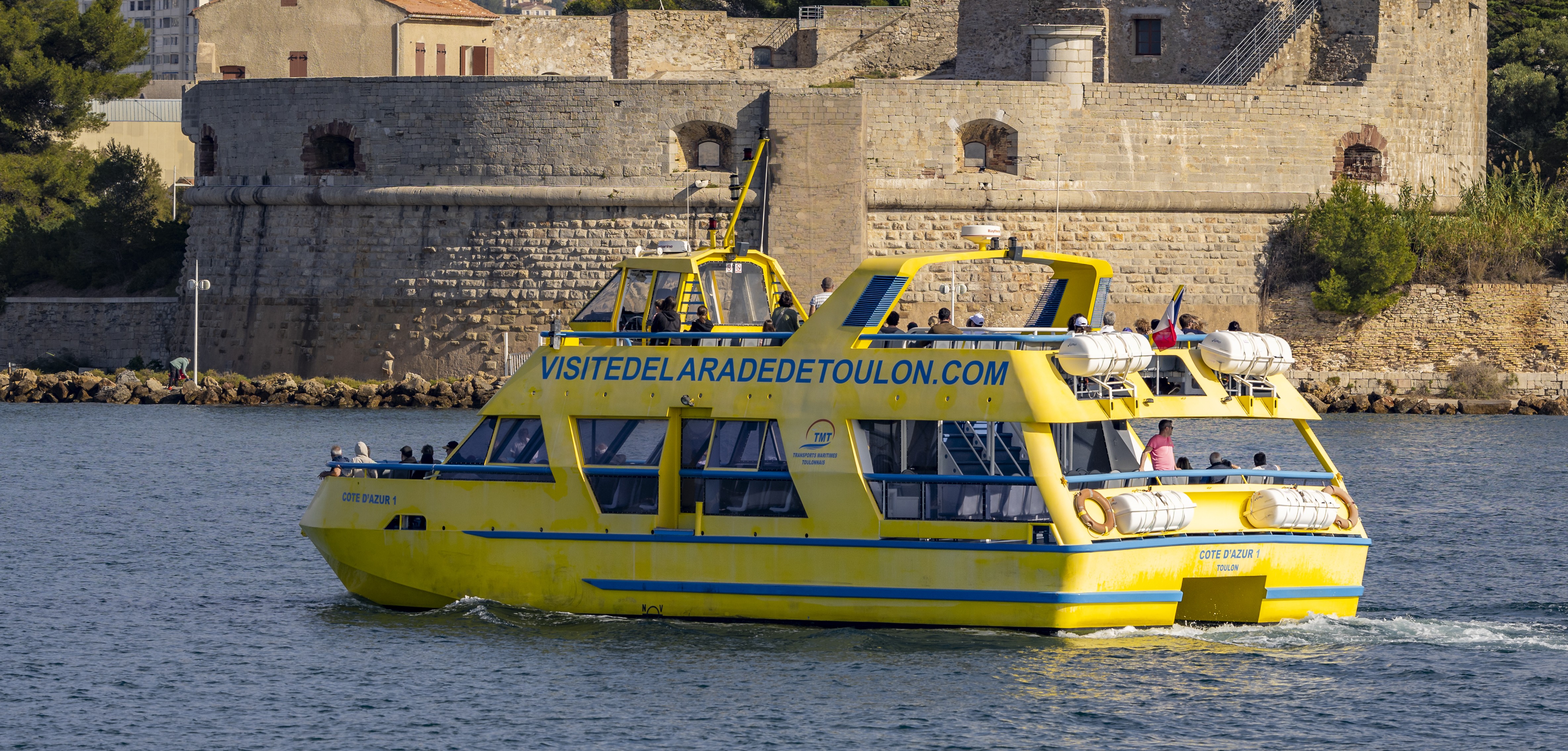 Bootstour in Toulon-Bucht.