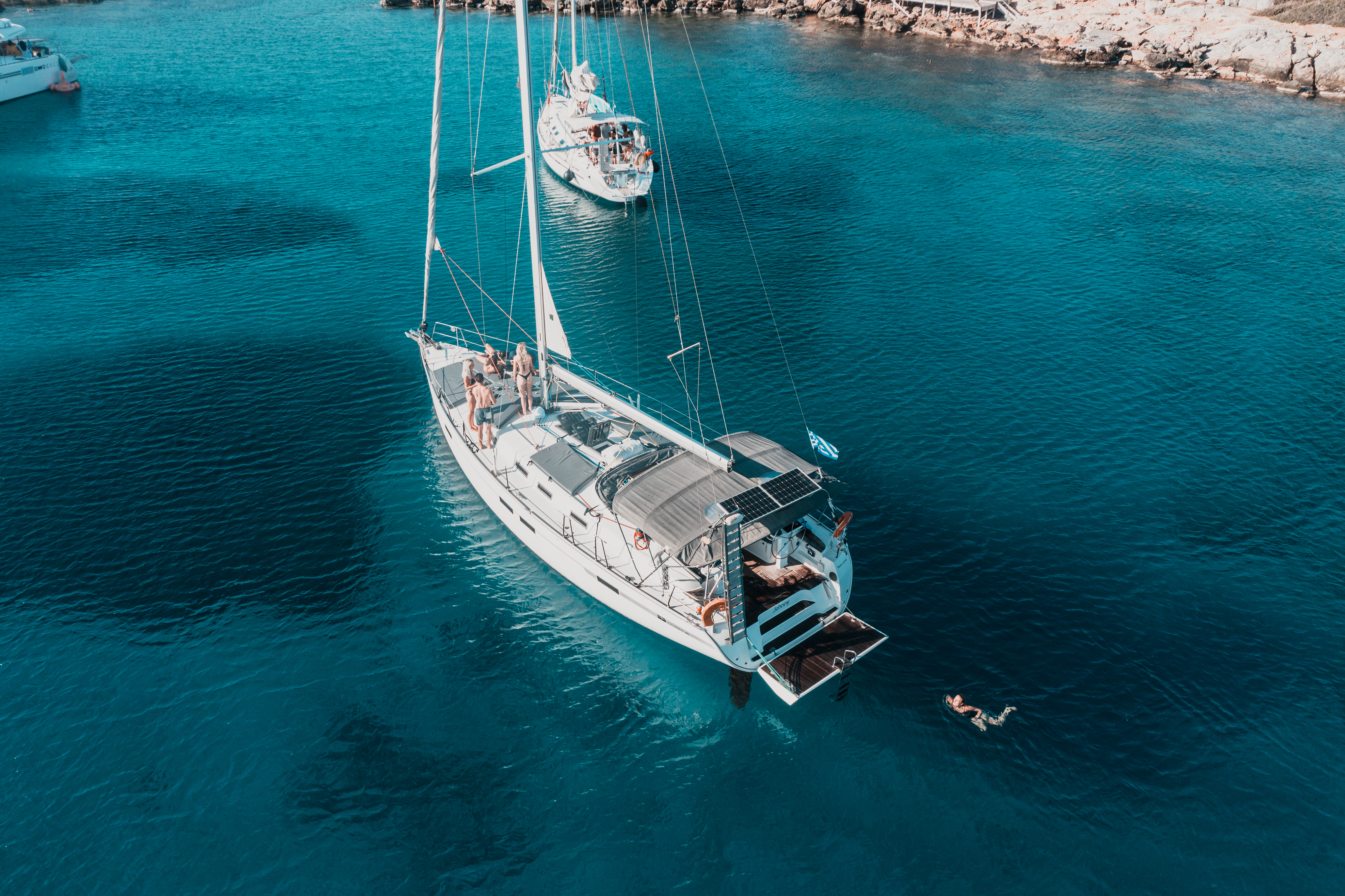 Sailing Trip from Kolymvari to Agioi Theodoroi Island with Lunch & Drinks from Cretan Sailing Cruises Chania.