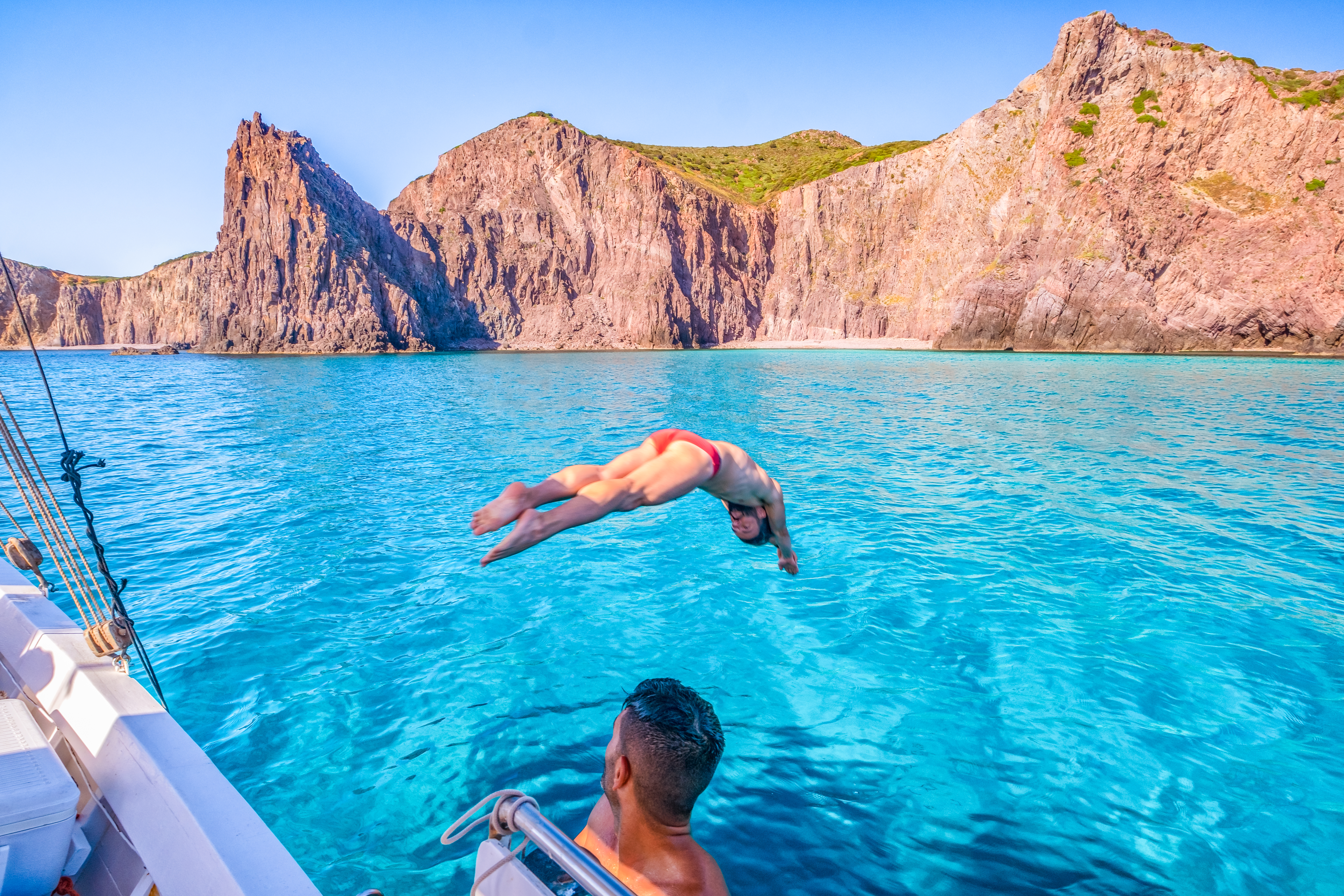 Private Boat Trip to Carloforte & San Pietro Island with Lunch & Snorkeling from Escursioni in Barca Carloforte.