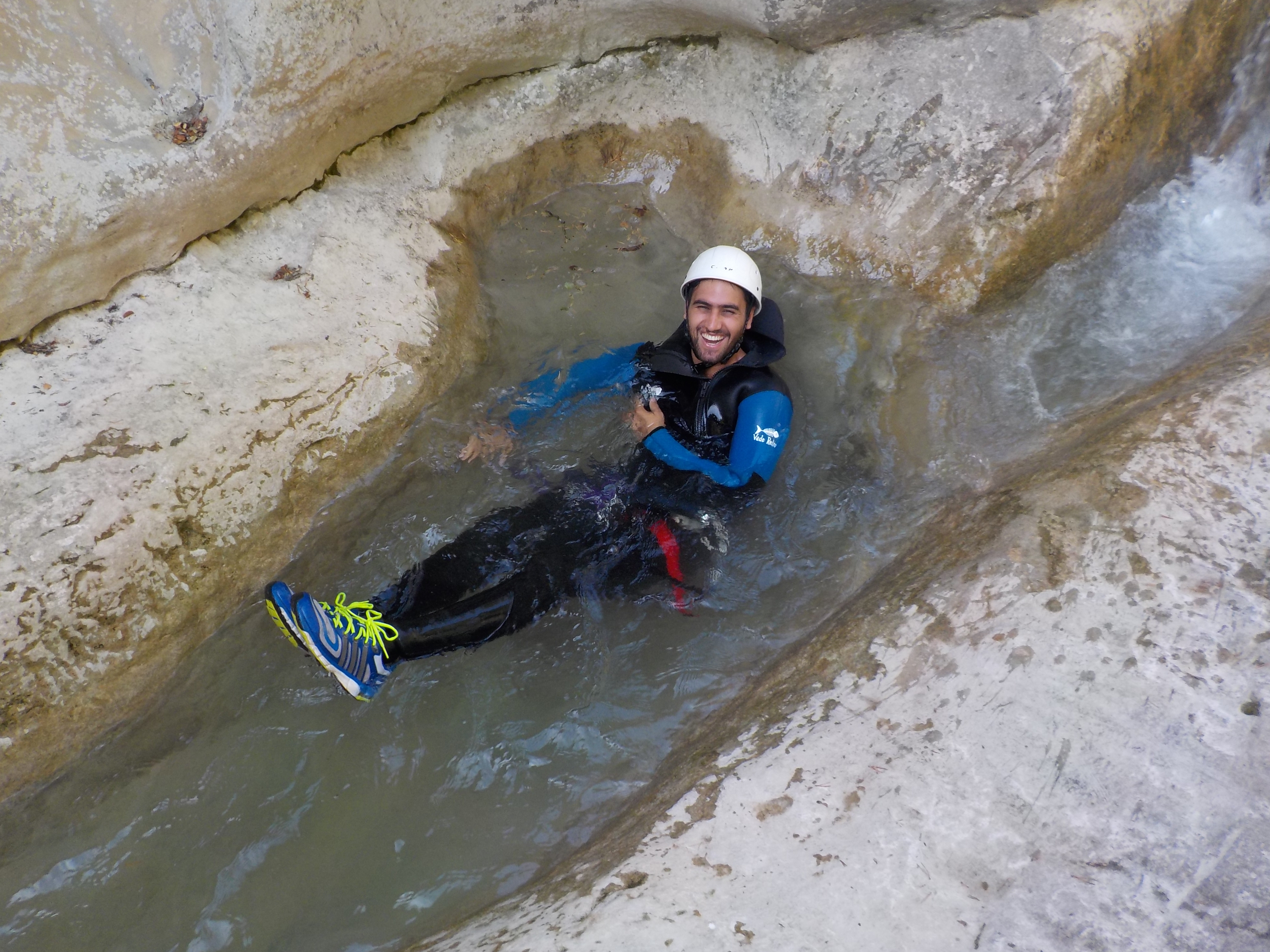 Canyoning dans le canyon du Haut Jabron avec Yeti Rafting Verdon.