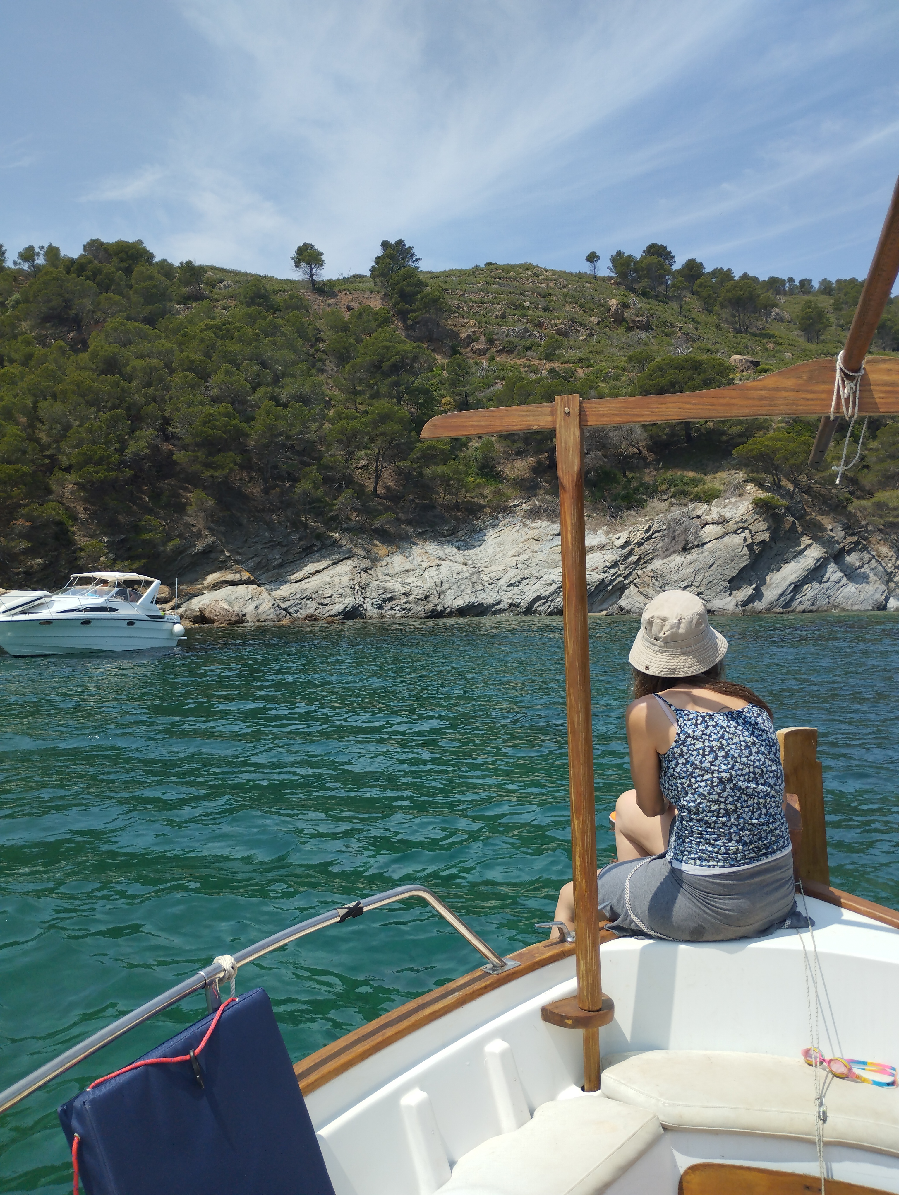 Private Boat Trip from Roses to Cap Norfeu with Swimming, Snorkeling & Snacks from aVela Roses.