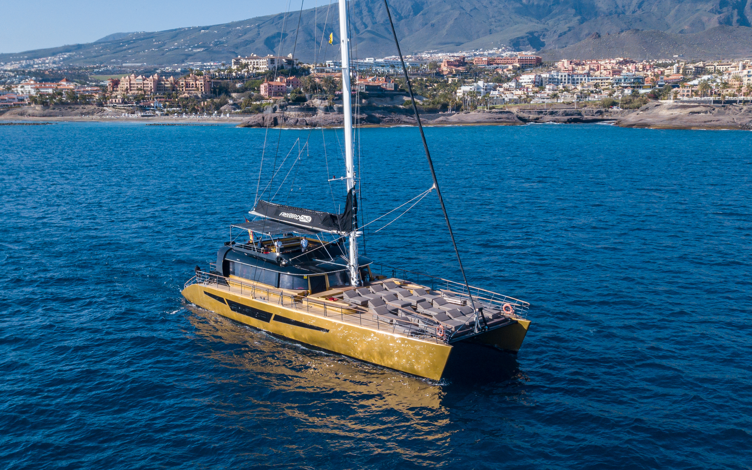 Catamarantocht van Santa Cruz de Tenerife naar Los Gigantes.