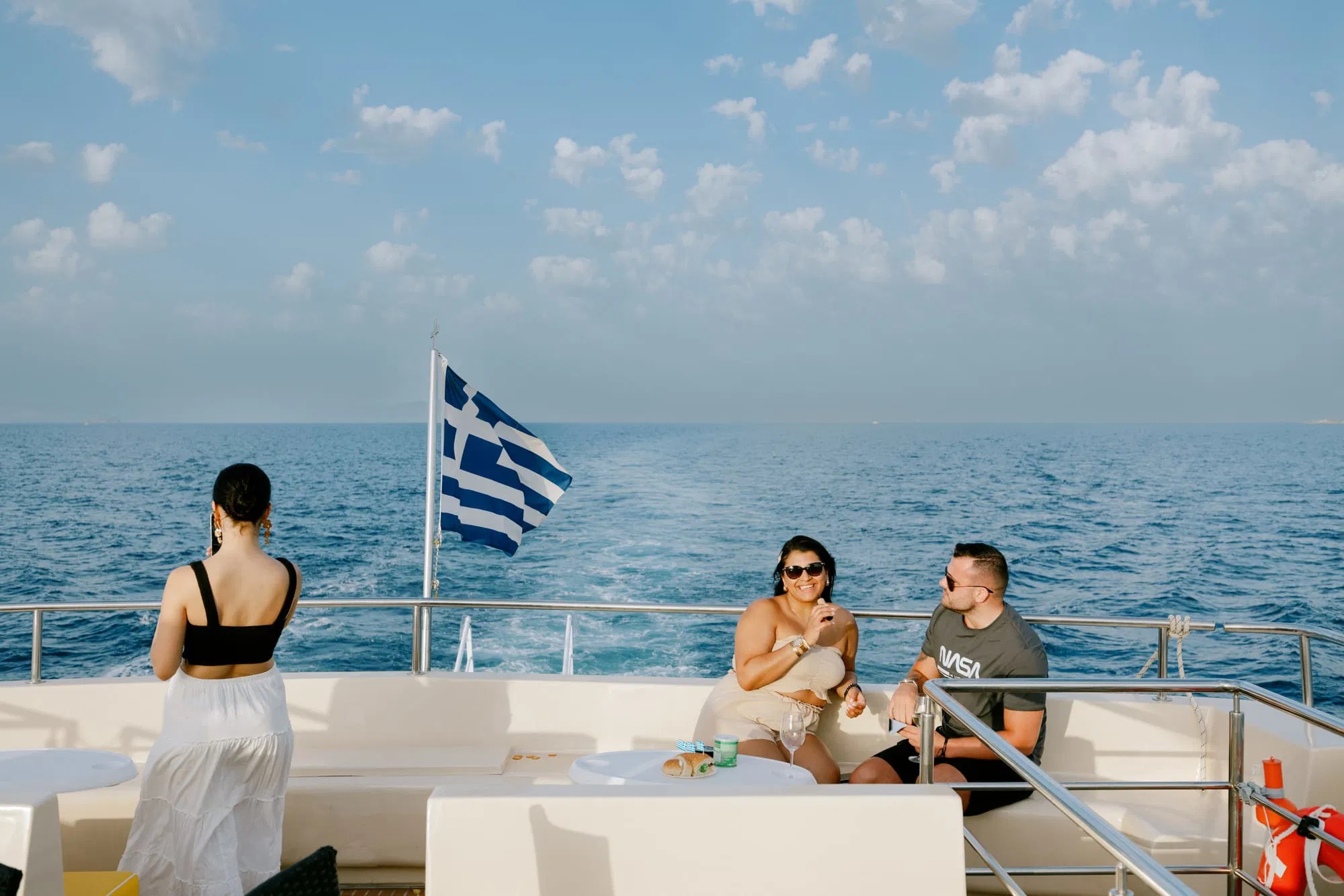 Balade en bateau d'une journée à Koufonisia avec Baignade et Snorkeling.
