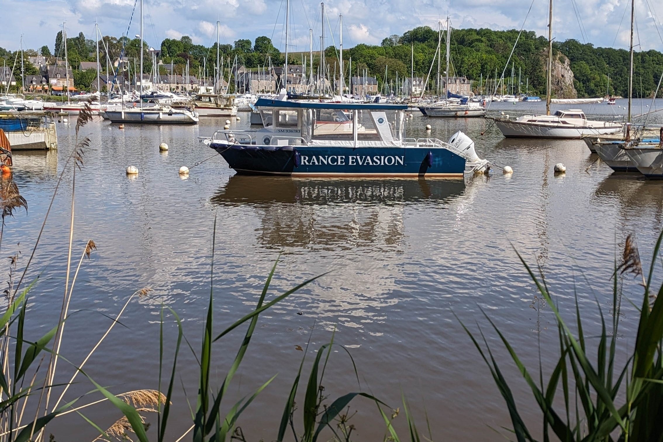 Boat Trip on the Rance River with Local products tasting and Live comments from Rance Evasion Saint-Samson-sur-Rance.