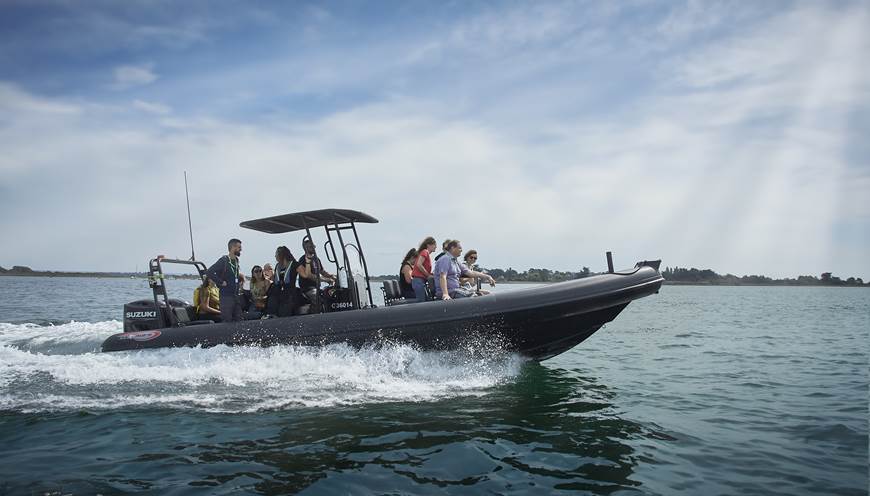 RIB Boat Trip from Arzon in the Gulf of Morbihan.