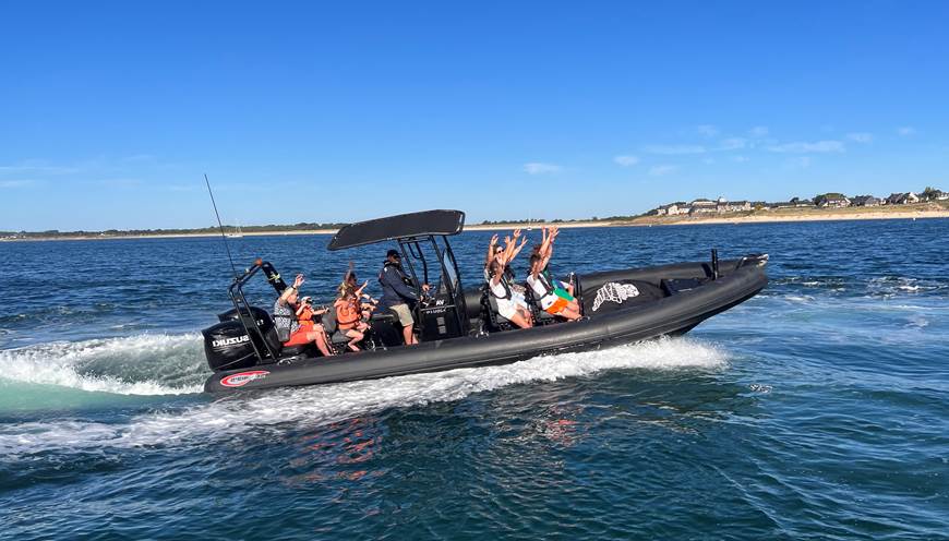 RIB Boat Trip from Arzon to Houat et Hoëdic Islands with Stopover from Prestige Evasion Arzon.
