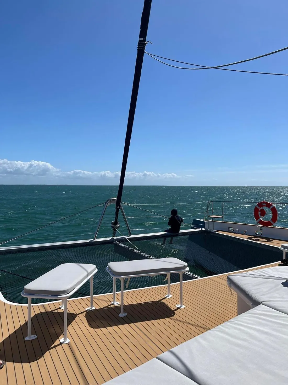 Katamaran-Tour zur Insel Houat ab Quiberon mit Schwimmen.