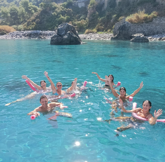 Catamaran Trip along Costa Viola with Swimming Stops from Foti Crociere Bagnara Calabra.