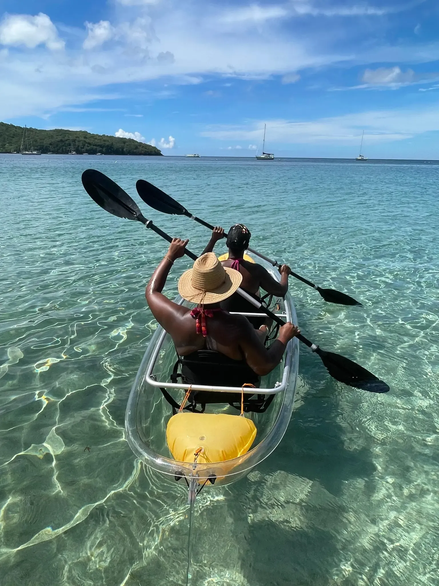 Transparent Sea Kayak Rental in Les Anses-d'Arlet from O fil de l'eau Martinique.