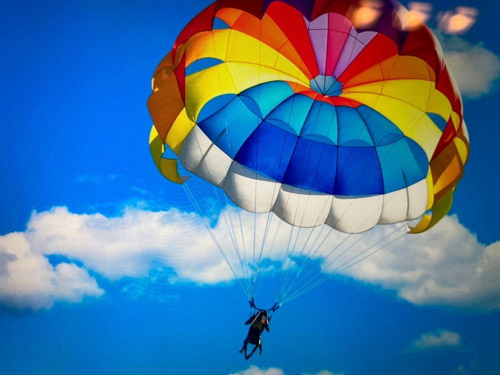 Parasailing in Fuengirola from Fuengirola Sea Trips.