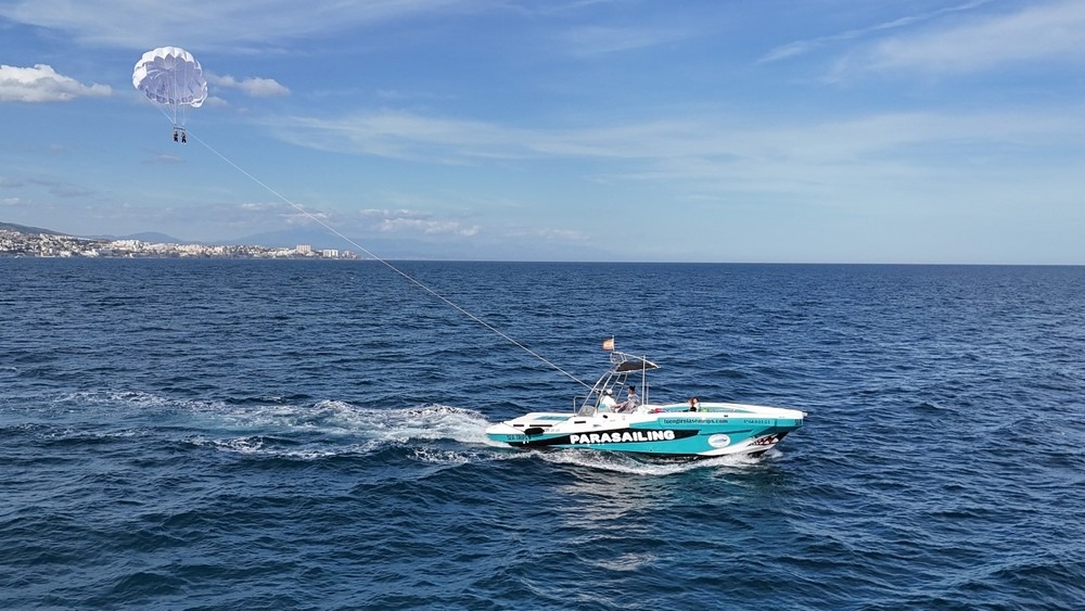 Parasailing in Fuengirola.