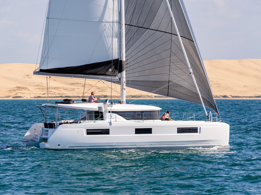 Semi-Private Catamaran Trip in Santorini with Pick-Up & Snorkeling from Spiridakos Sailing Cruises Santorini.
