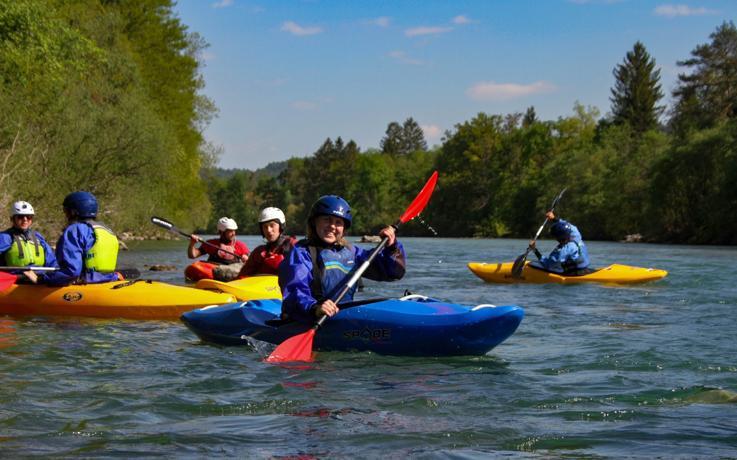 Kajaktour am Sava Fluss mit 3 Rivers Bled.
