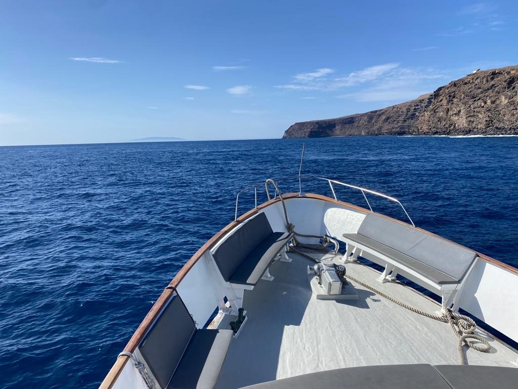 Vintage Boat Trip from Playa Santiago with Whale Watching, Snacks & Drinks and Swimming.