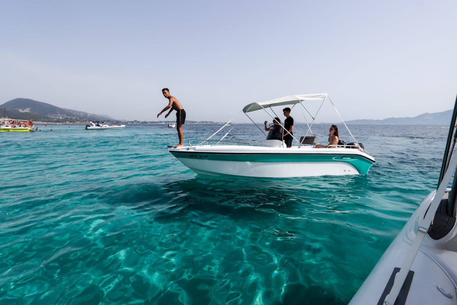 Boat Rental in Keri (up to 8 people) without Licence from Rent All Mania Zante.