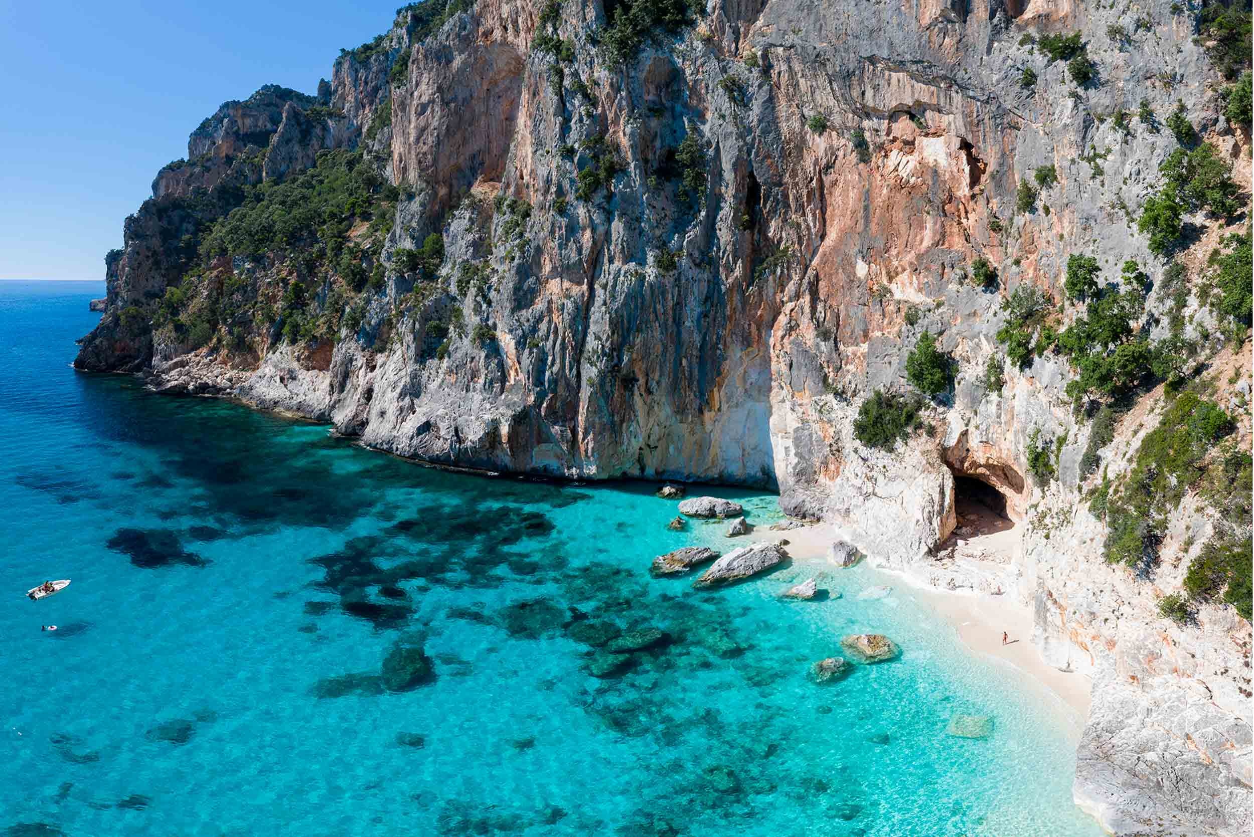 Private RIB Boat Trip to Cala Goloritzé & to the Gulf of Orosei with Apéritif from Davide Skipper Arbatax.
