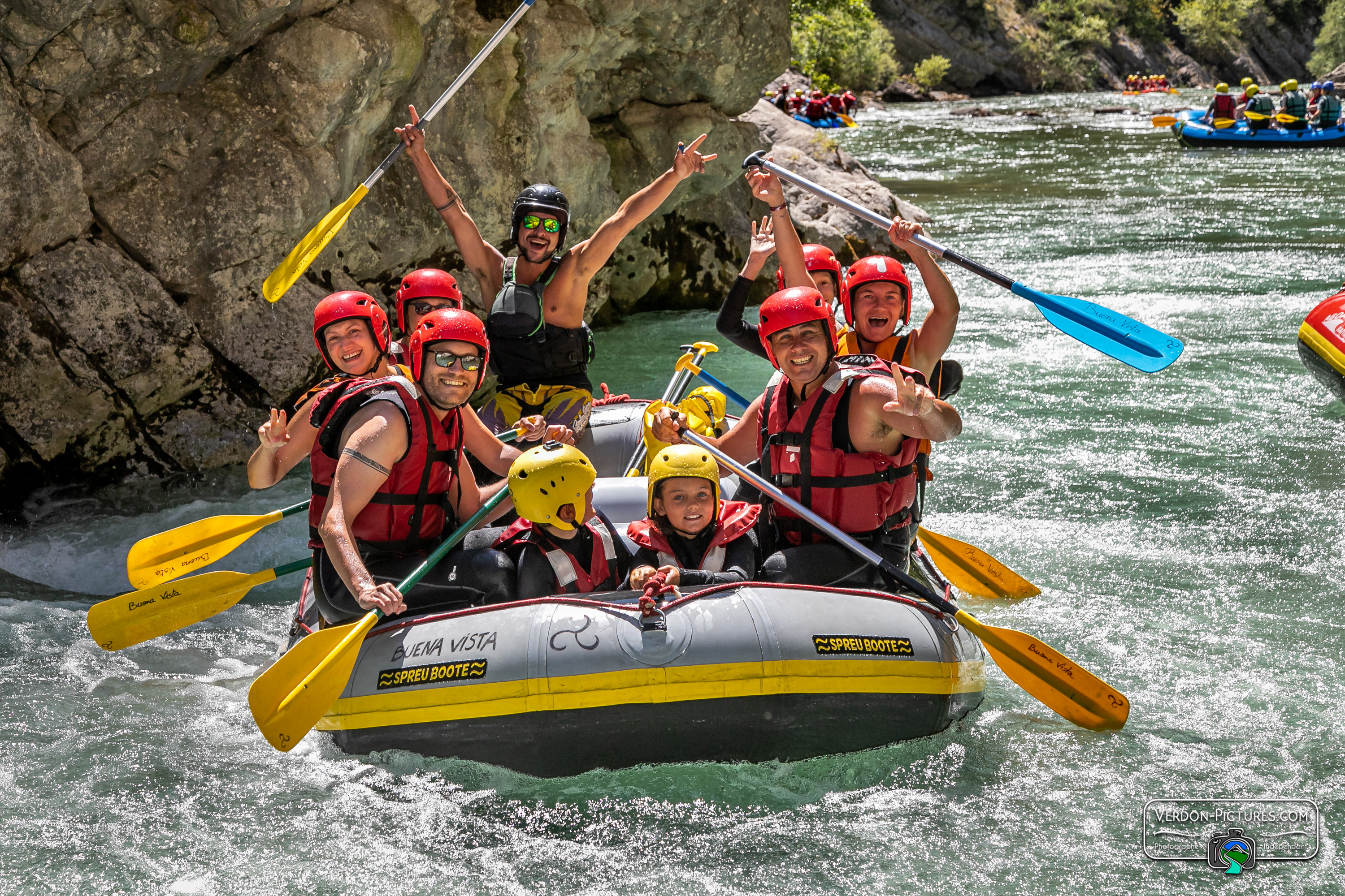 Rafting on the Verdon (from 8y.).
