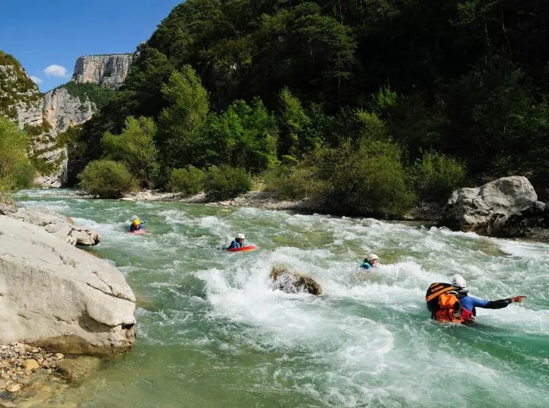 Hydrospeed on the Verdon River (from 14y.).