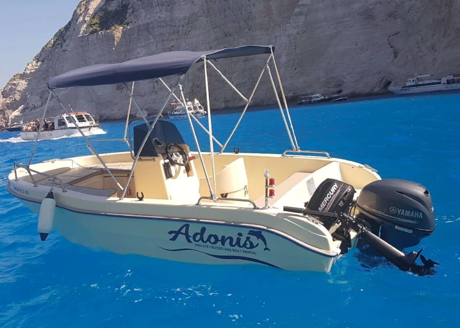 Alquiler de barcos desde Alikanas (hasta 5 personas) sin licencia.