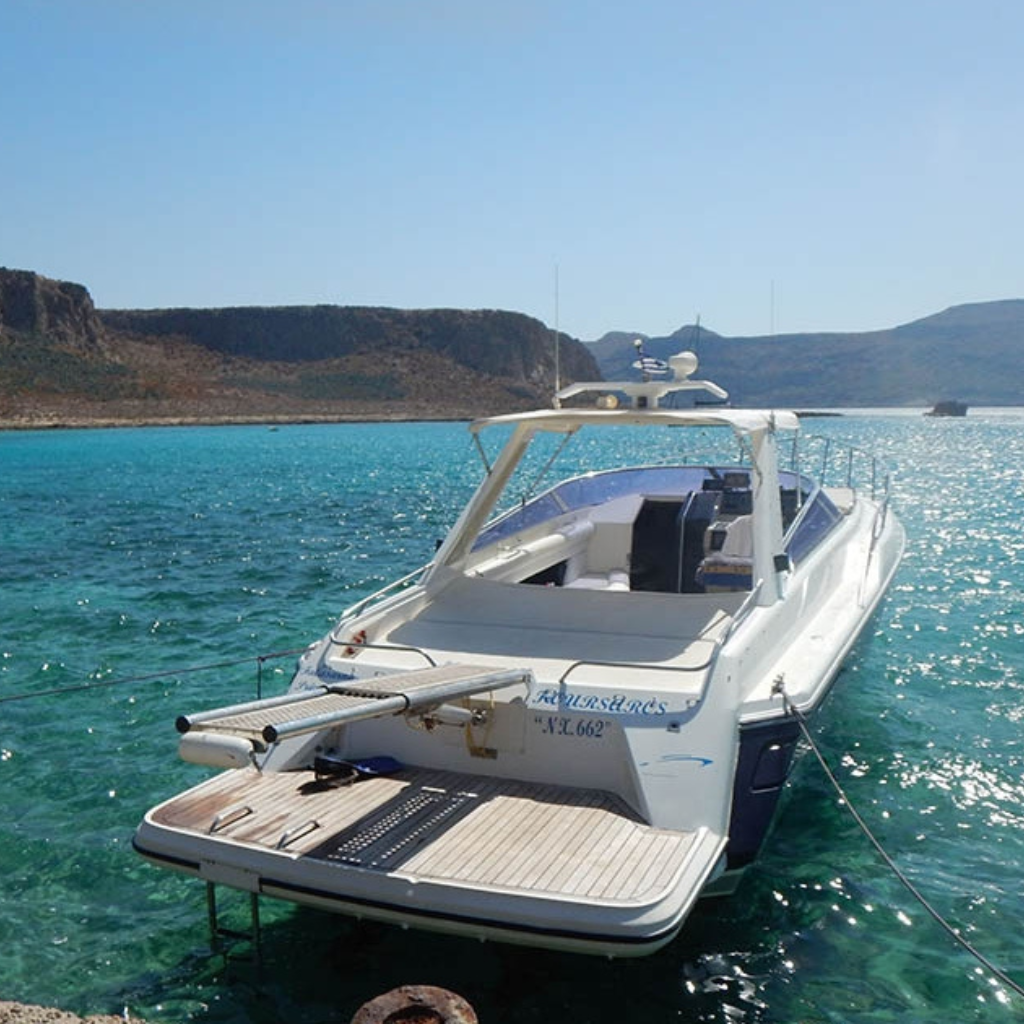 Private Bootstour ab Falasarna nach Balos, Gramvousa & Menies mit Schwimmen.