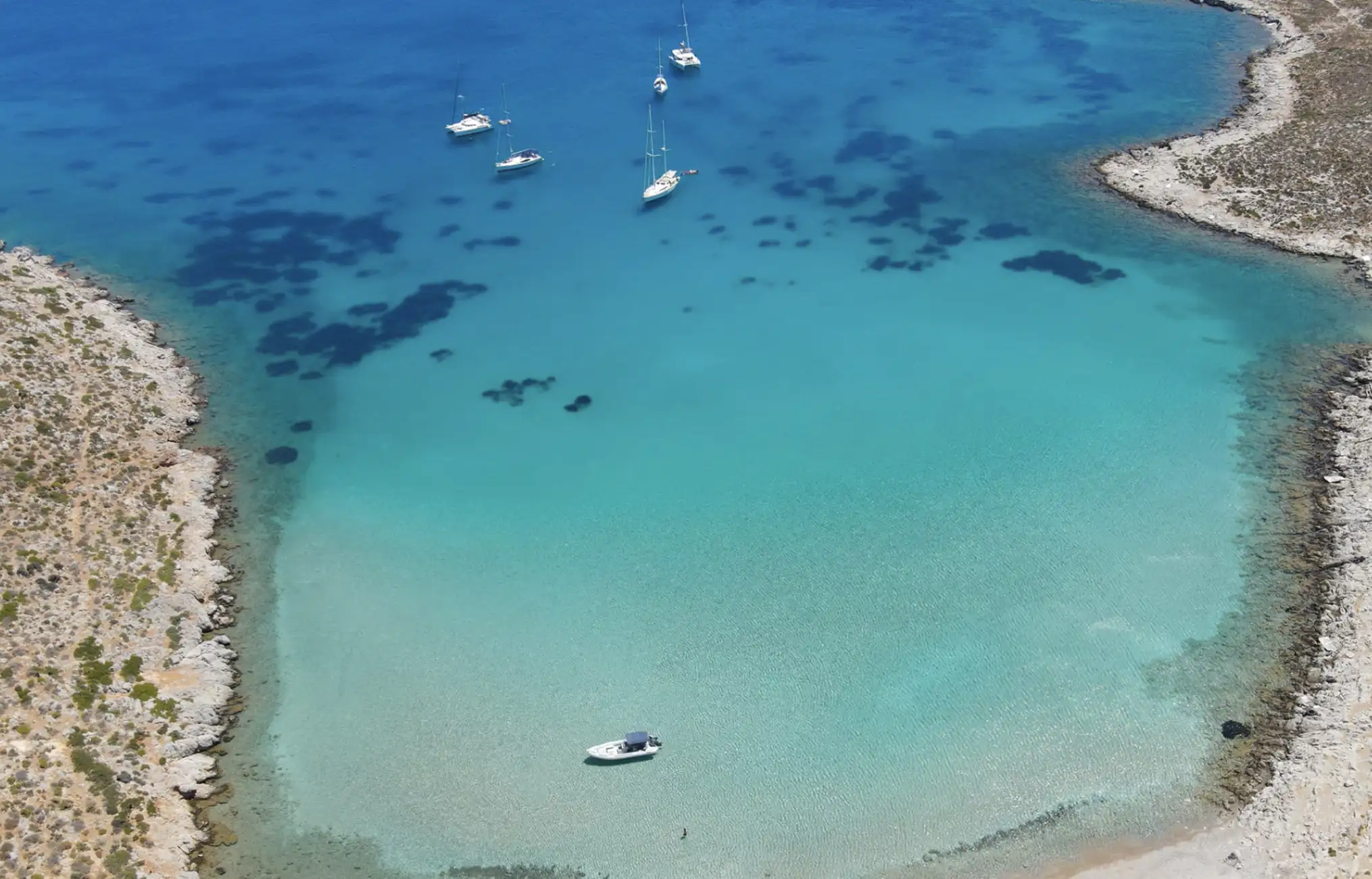 Tour in barca di mezza giornata da Kos all'isola di Pserimos con pranzo.