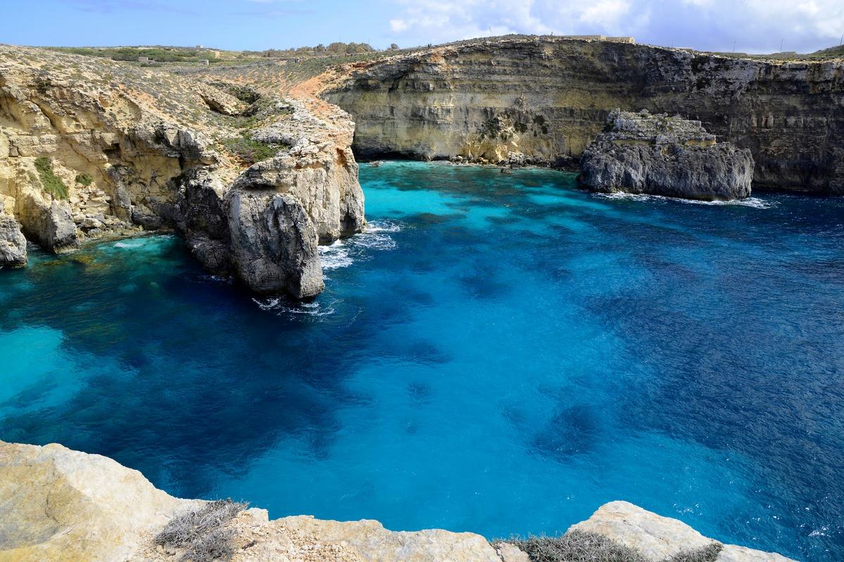 Evening Catamaran Trip to the Blue Lagoon on Comino Island.
